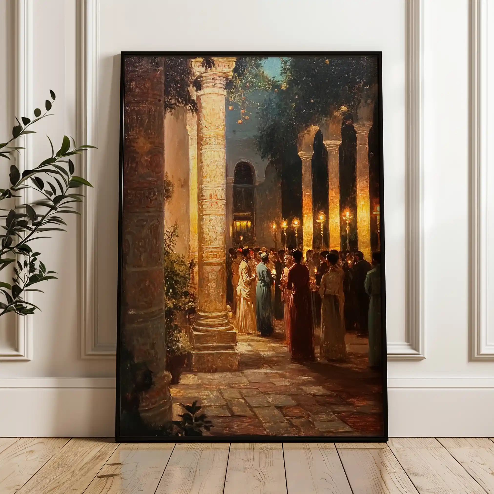 Orientalist 056 Canvas Art 60 x 40 cm / Black