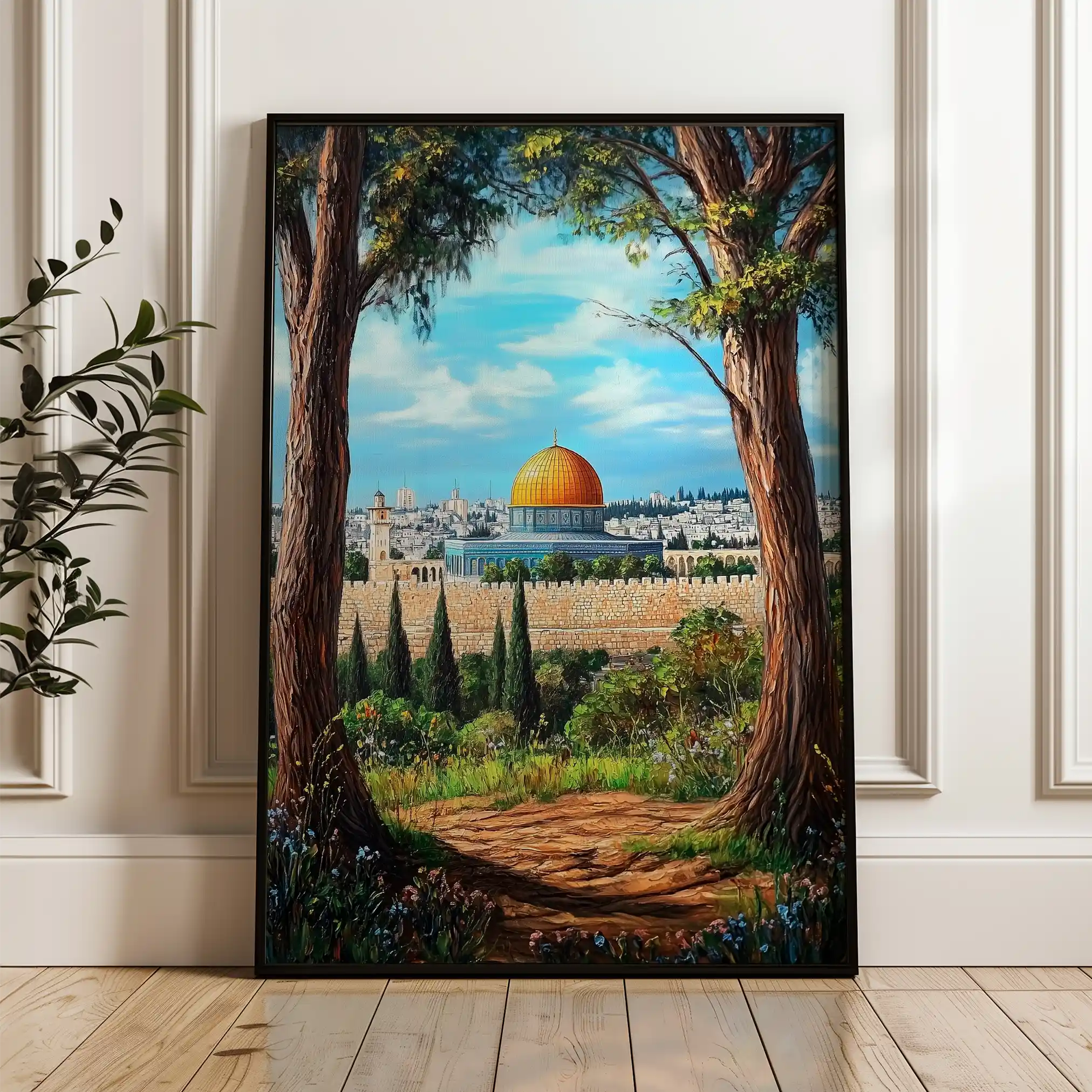 Palestine 056 Canvas Art 60 x 40 cm / Black