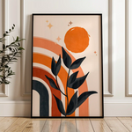 Boho 057 Canvas Art 60 x 40 cm / Black