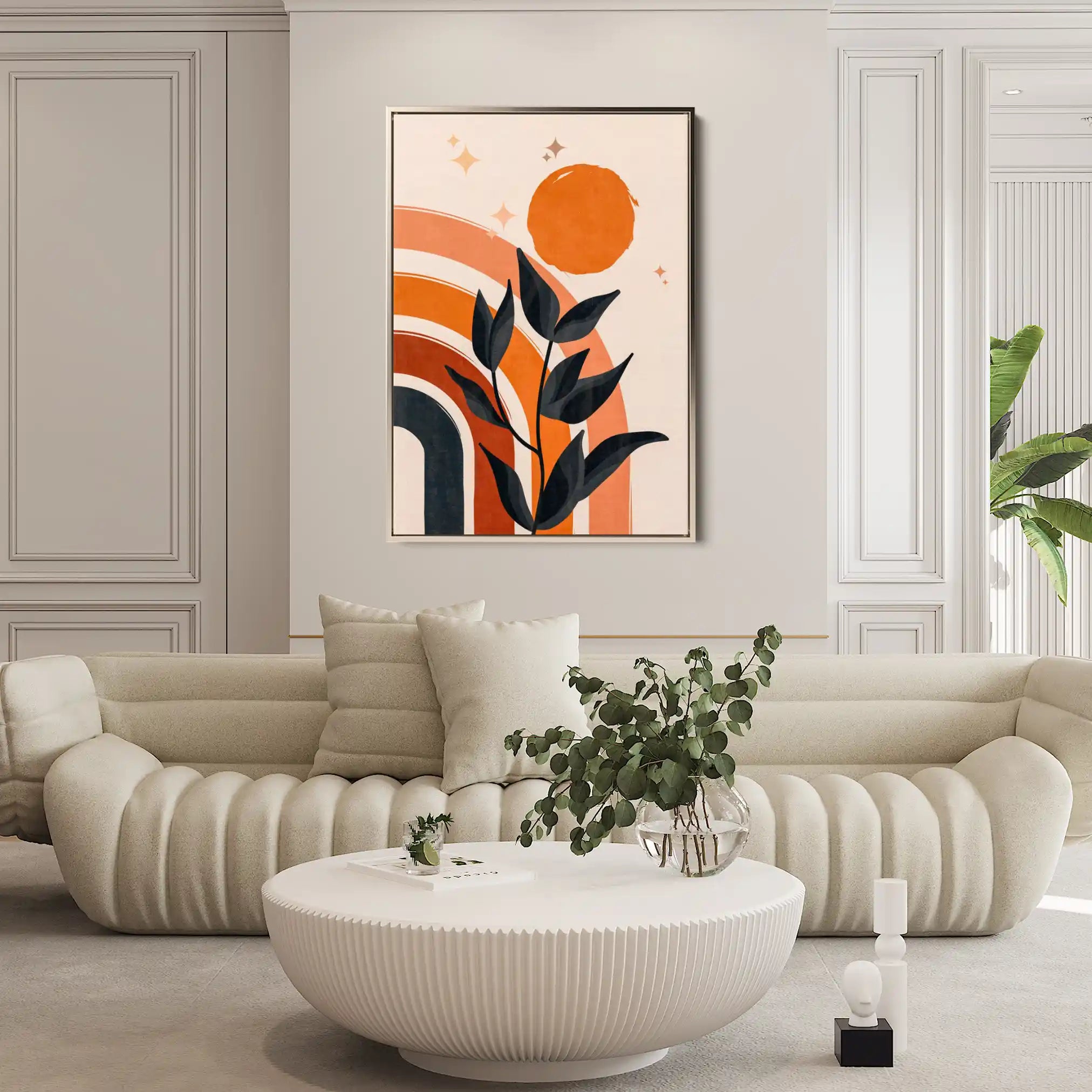 Boho 057 Canvas Art 60 x 40 cm / Black