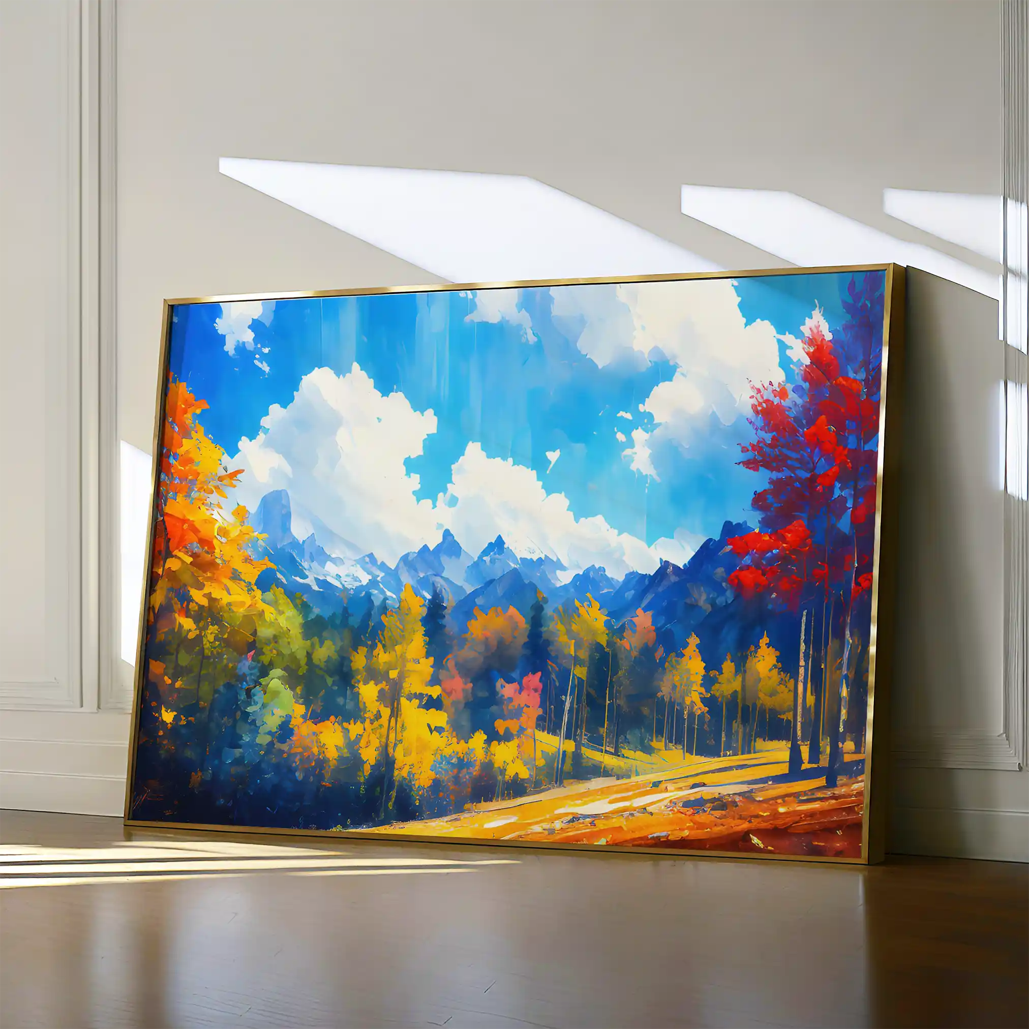 Landscape 057 Canvas Art 60 x 40 cm / Black