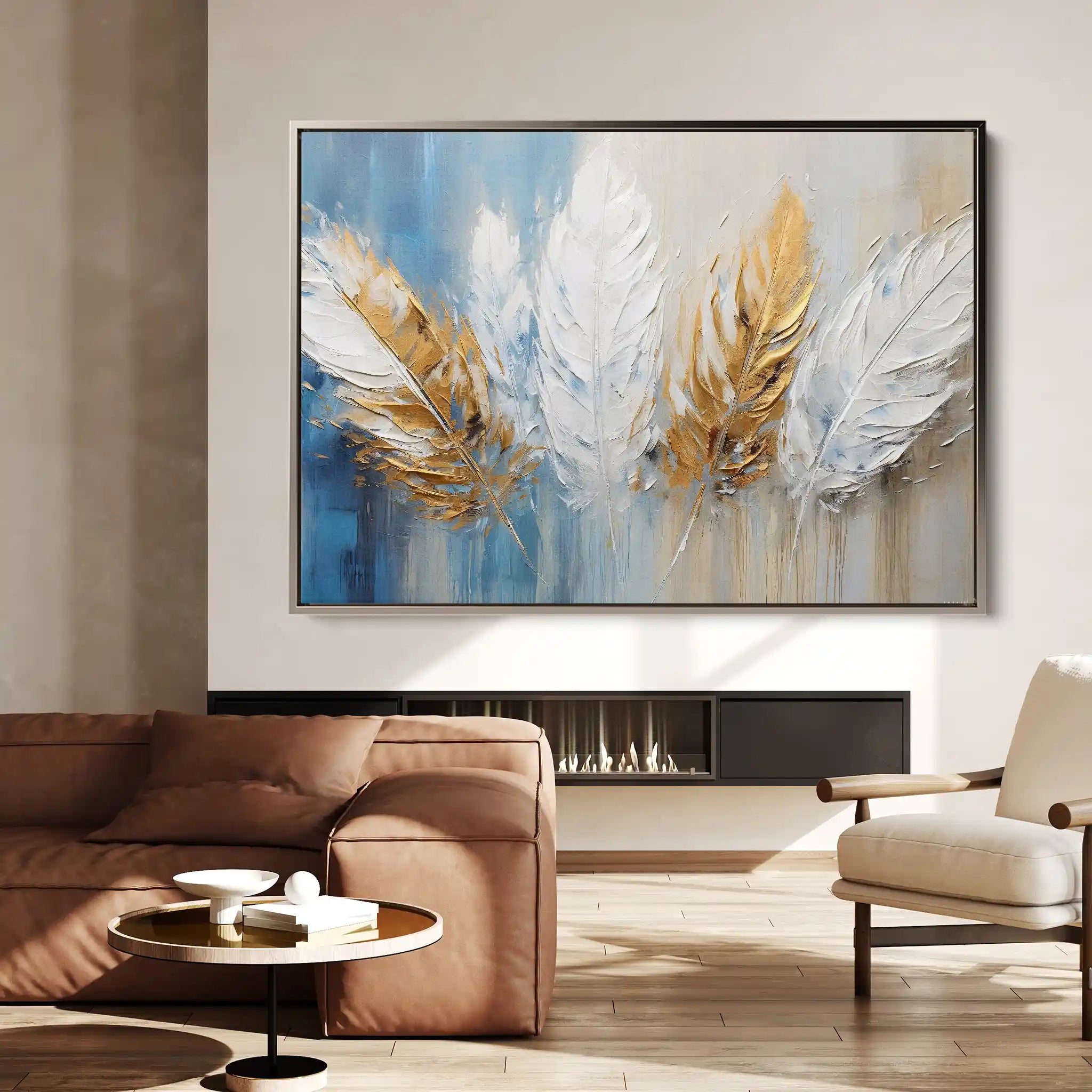 Abstract 058 Canvas Art 60 x 40 cm / Black