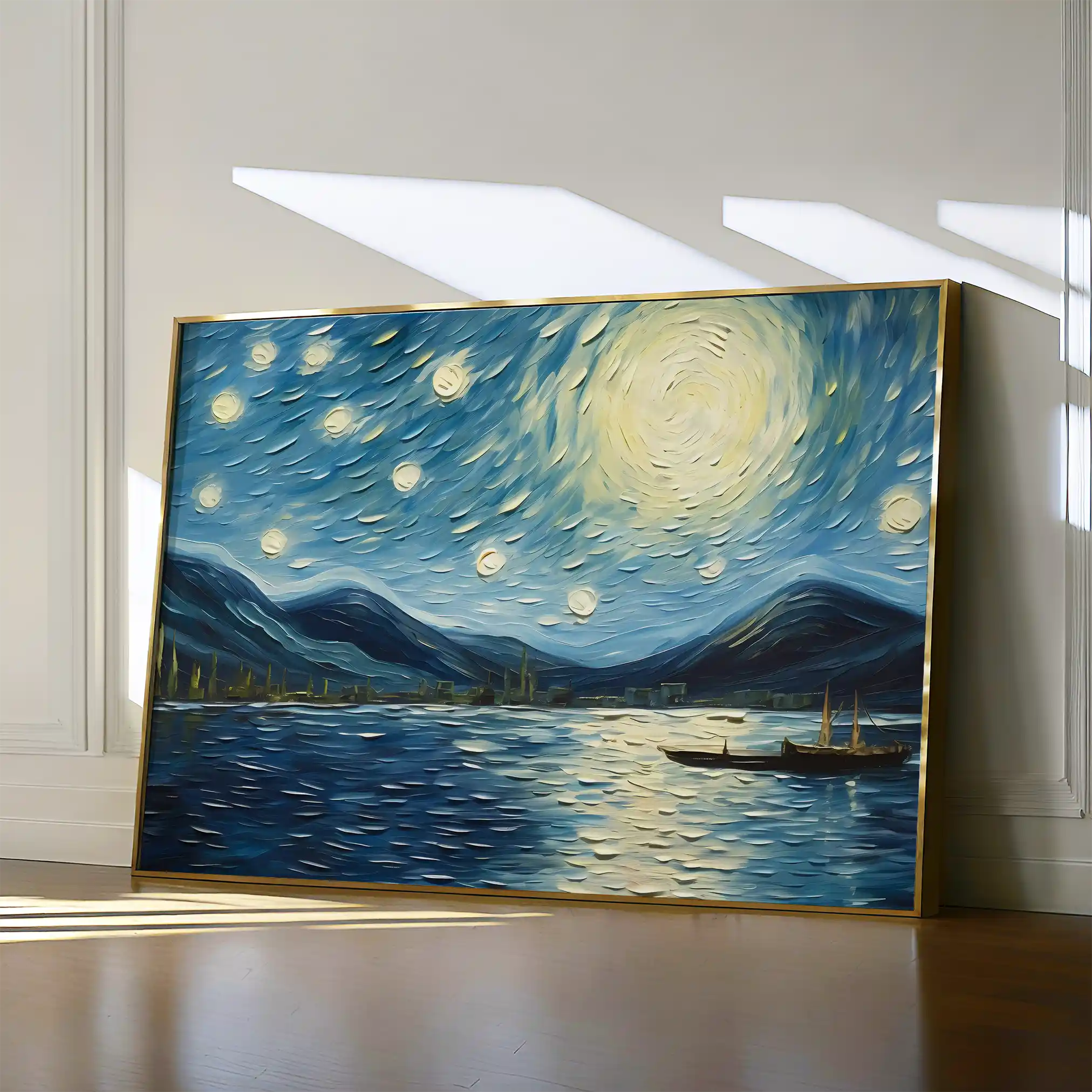 Landscape 058 Canvas Art 60 x 40 cm / Black