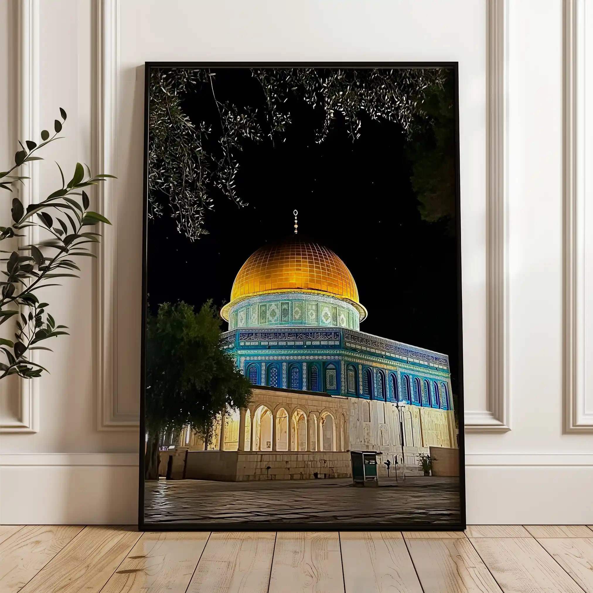 Palestine 058 Canvas Art 60 x 40 cm / Black