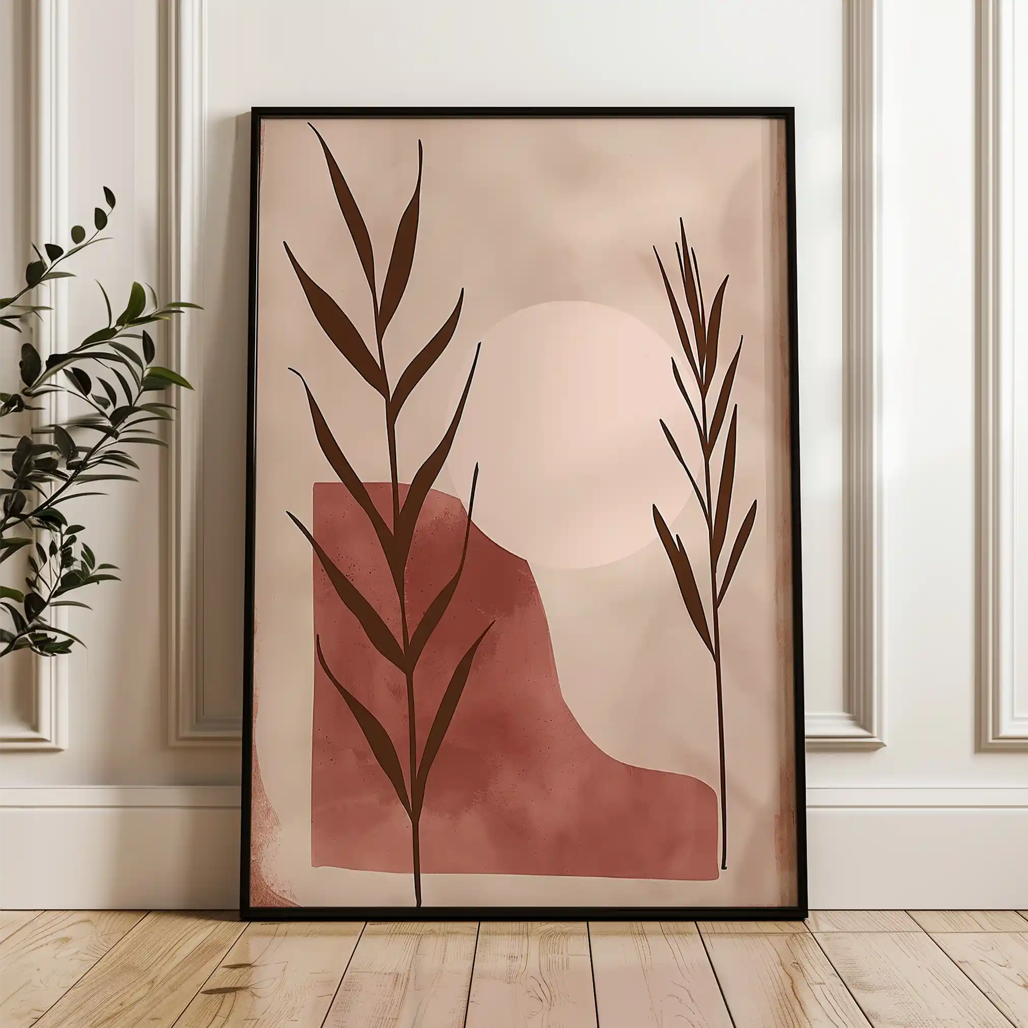 Boho 059 Canvas Art 60 x 40 cm / Black