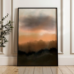 Landscape 059 Canvas Art 60 x 40 cm / Black