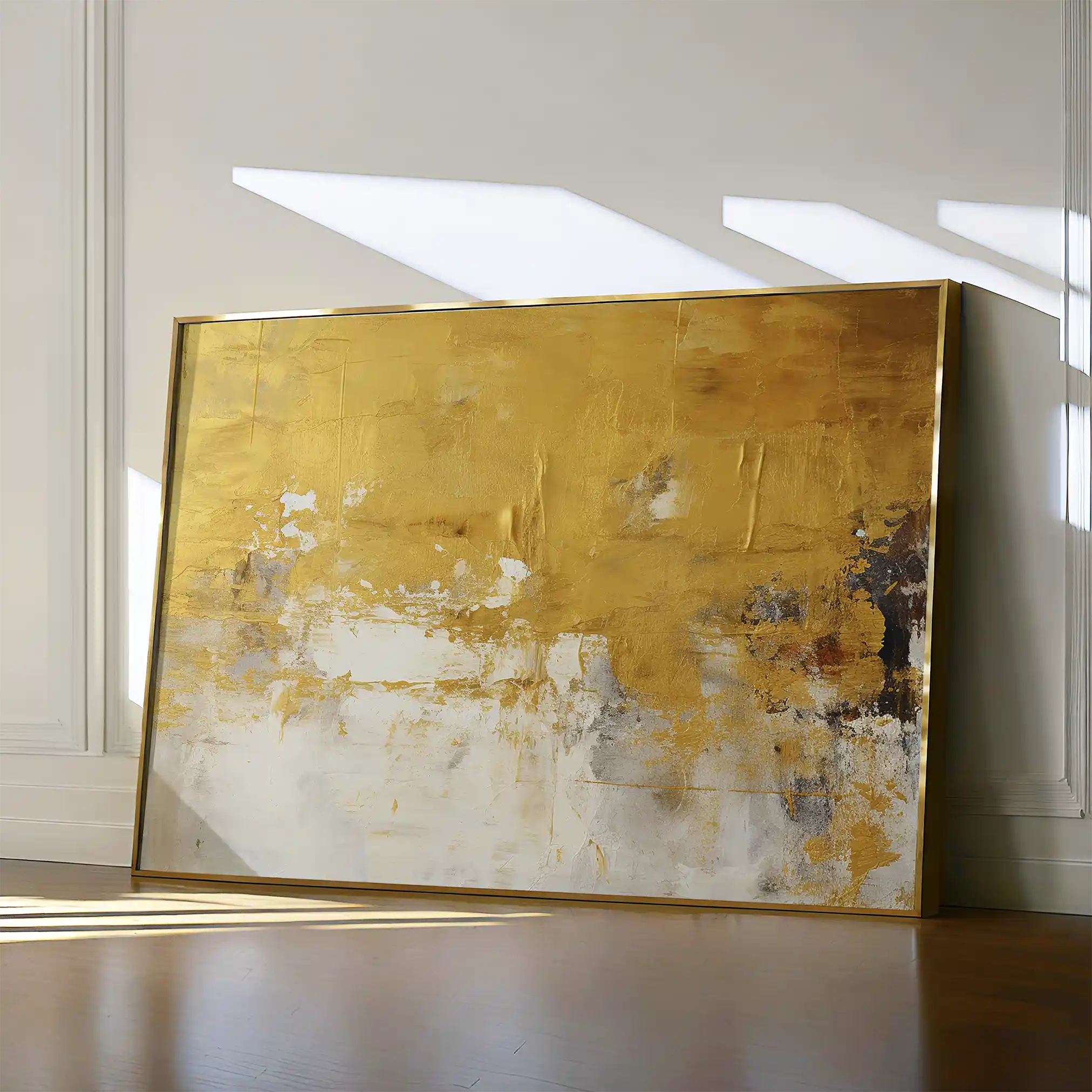 Abstract 060 Canvas Art 60 x 40 cm / Black