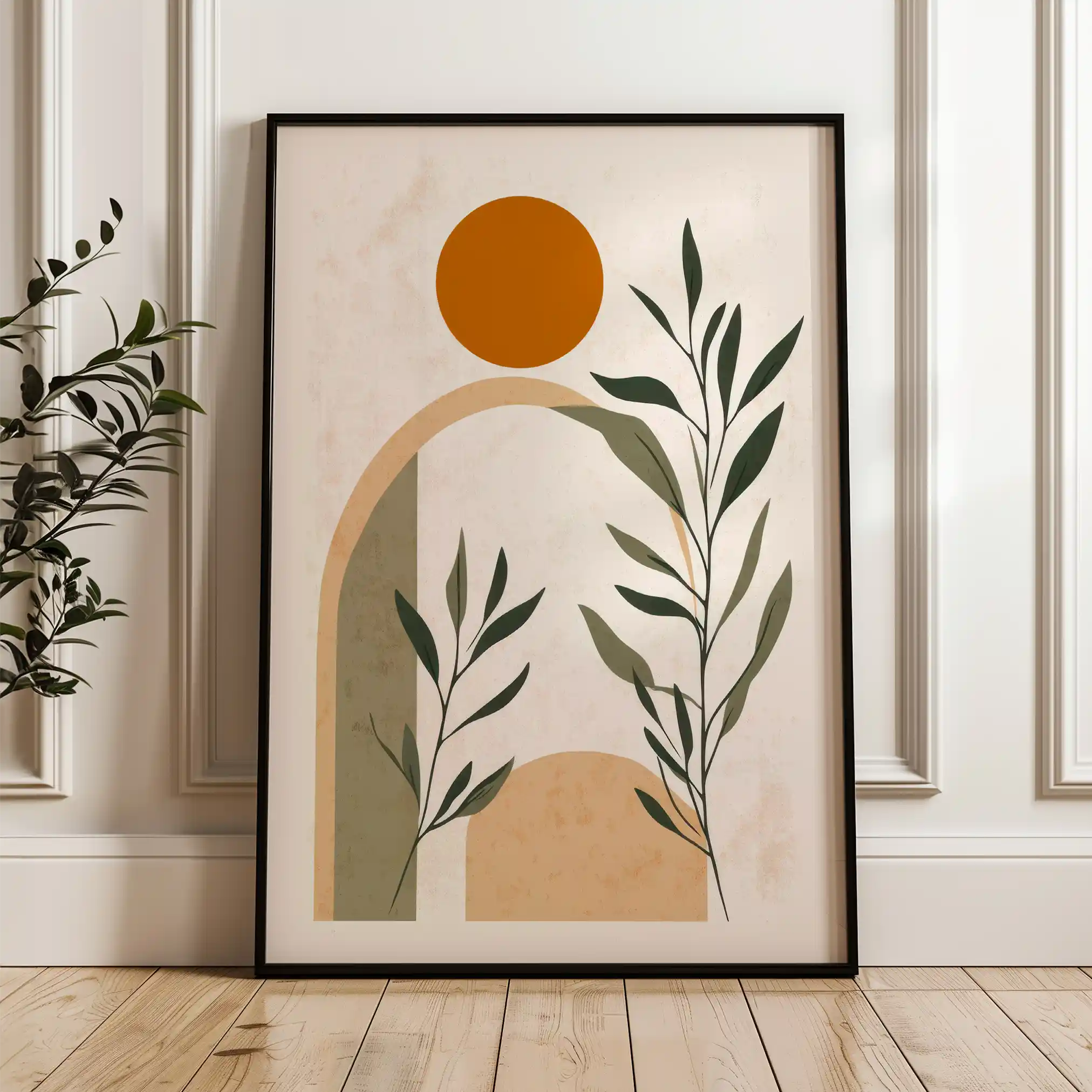 Boho 060 Canvas Art 60 x 40 cm / Black