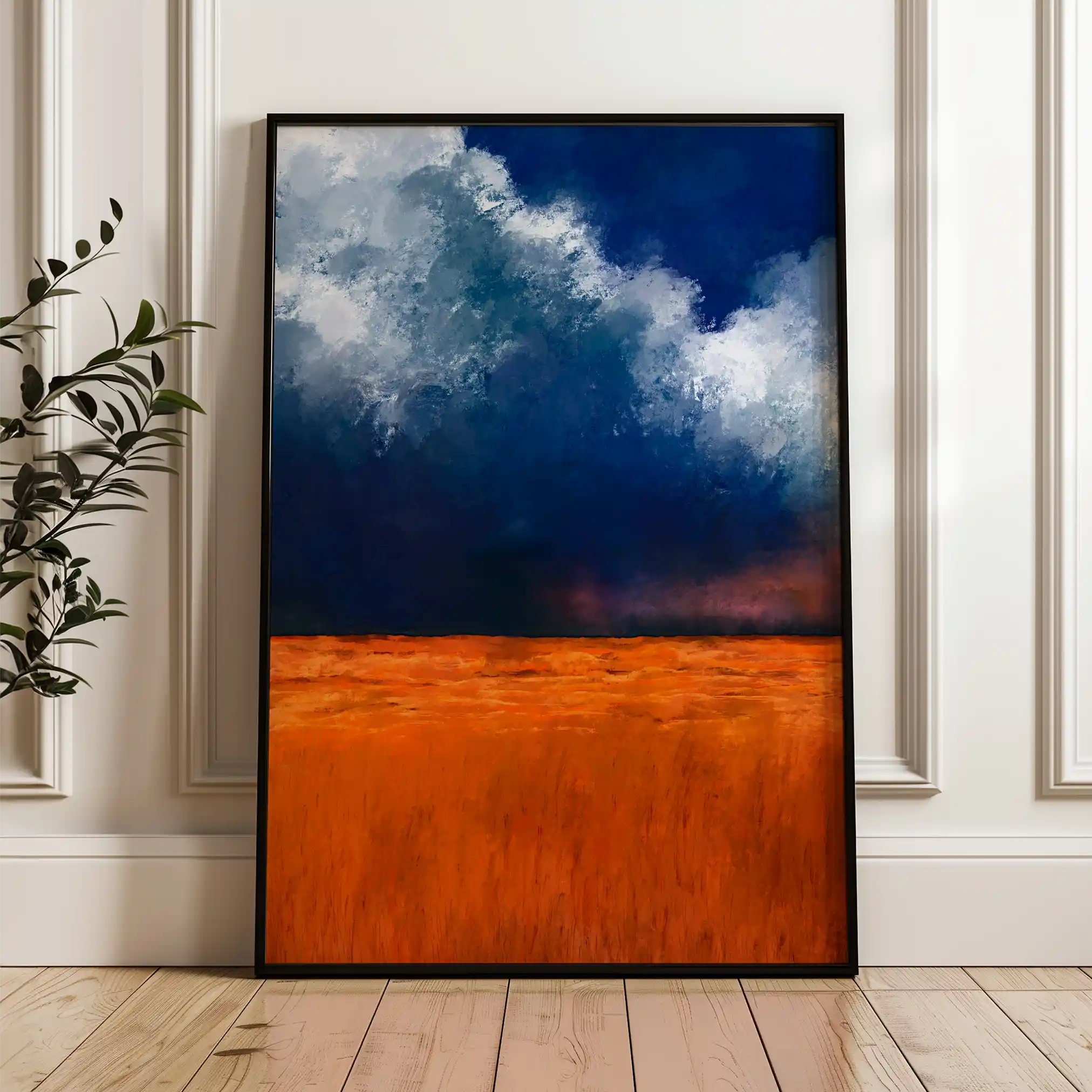 Landscape 060 Canvas Art 60 x 40 cm / Black