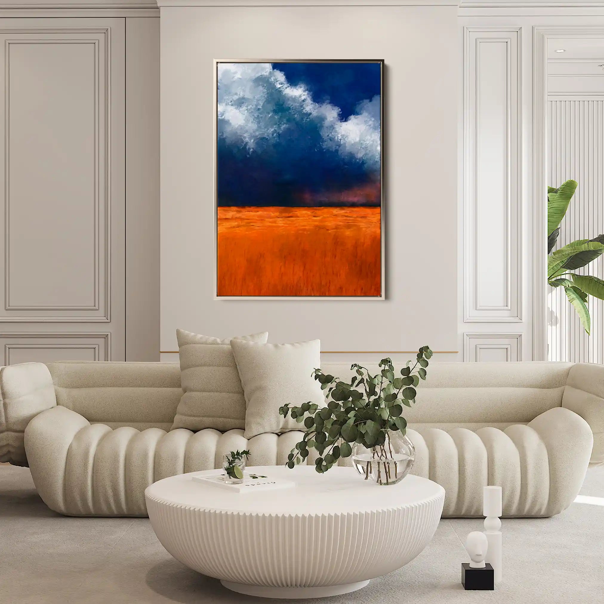 Landscape 060 Canvas Art 60 x 40 cm / Black