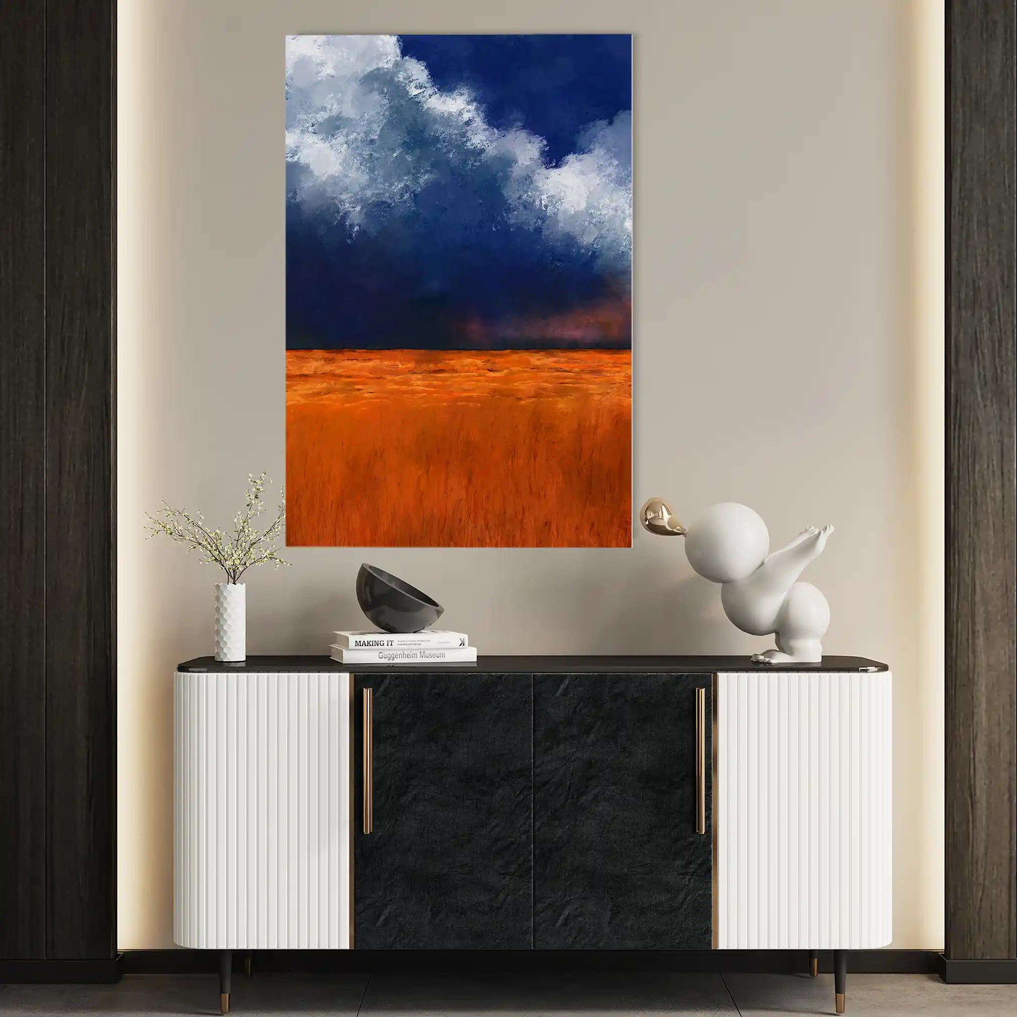 Landscape 060 Canvas Art 60 x 40 cm / Black