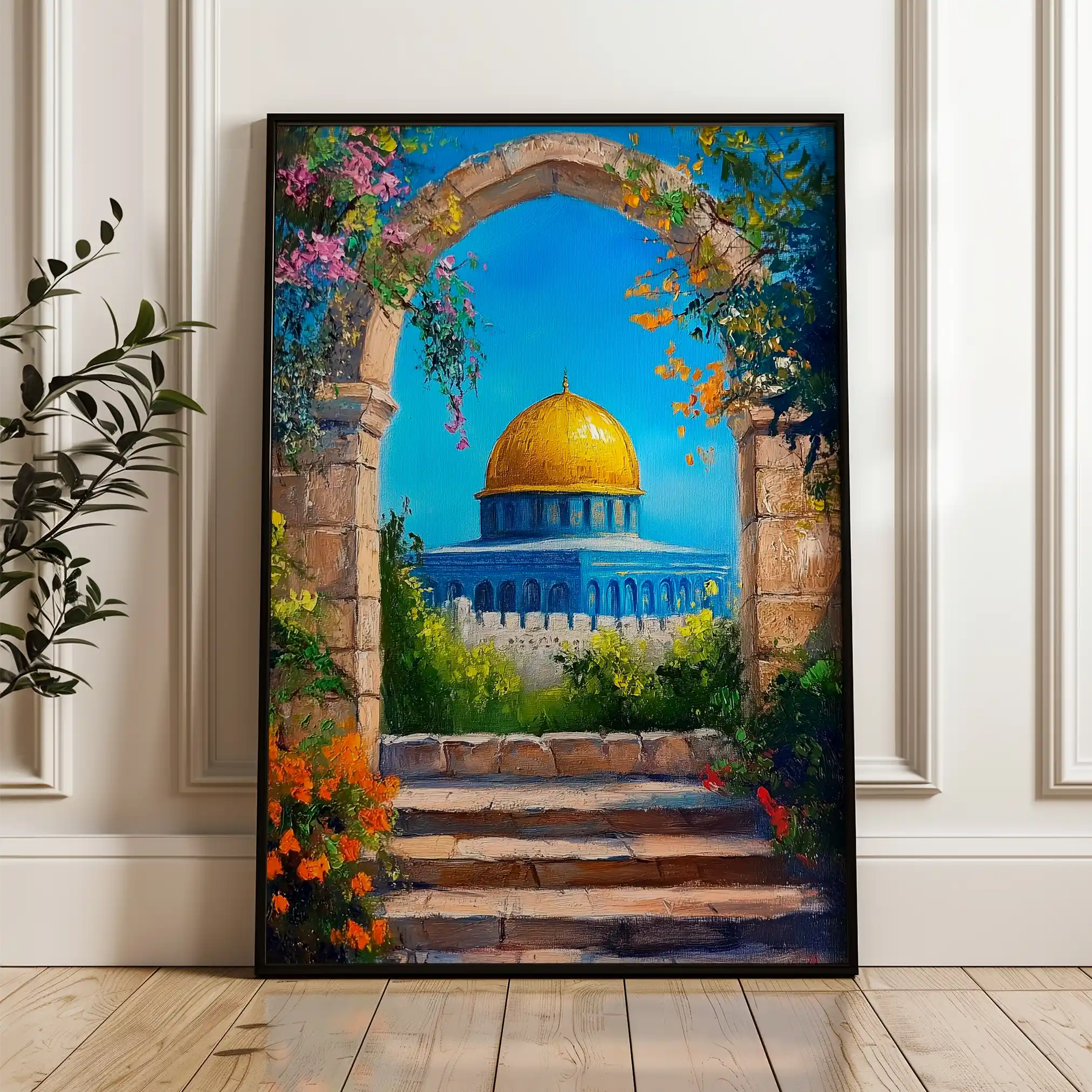 Palestine 060 Canvas Art 60 x 40 cm / Black