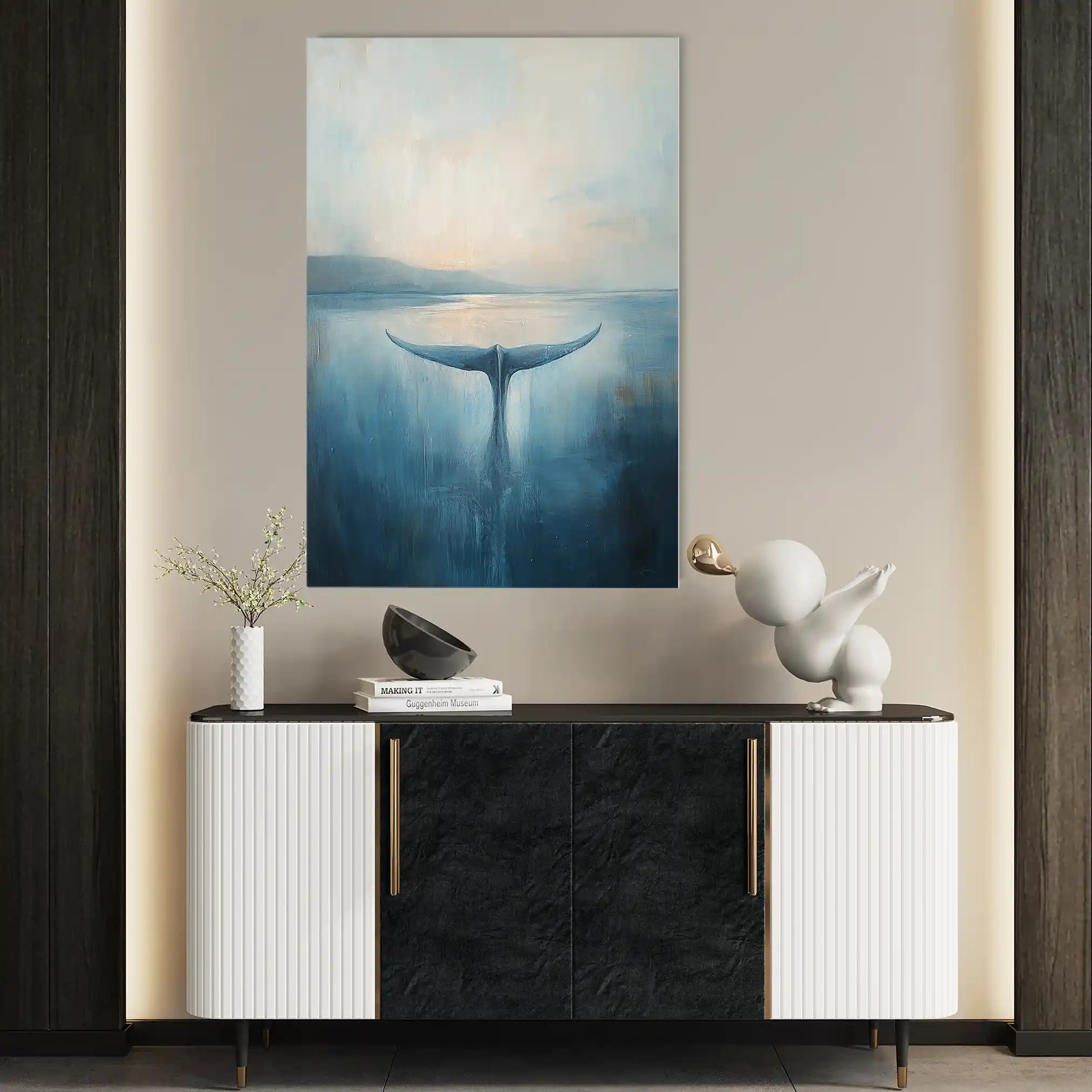 Animals 061 Canvas Art 60 x 40 cm / Black