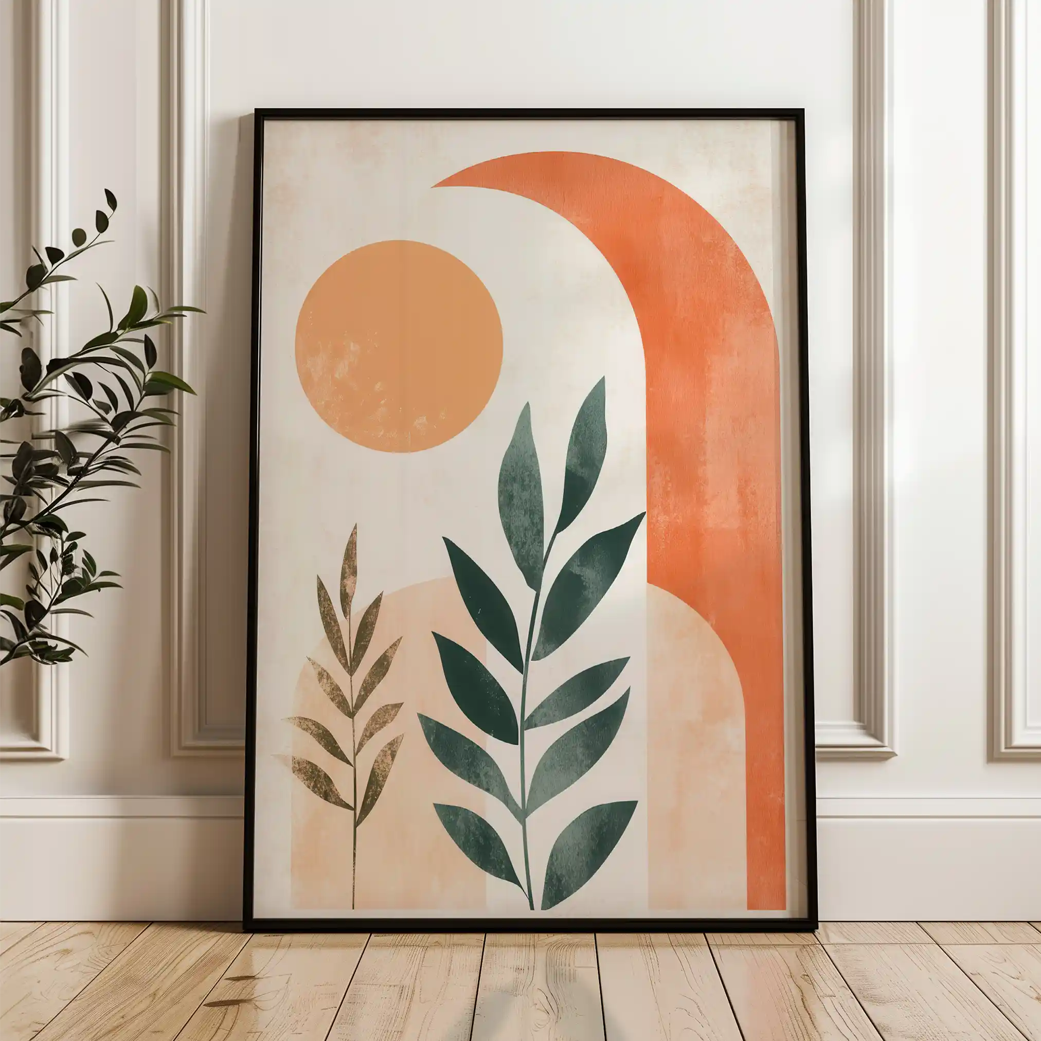 Boho 061 Canvas Art 60 x 40 cm / Black