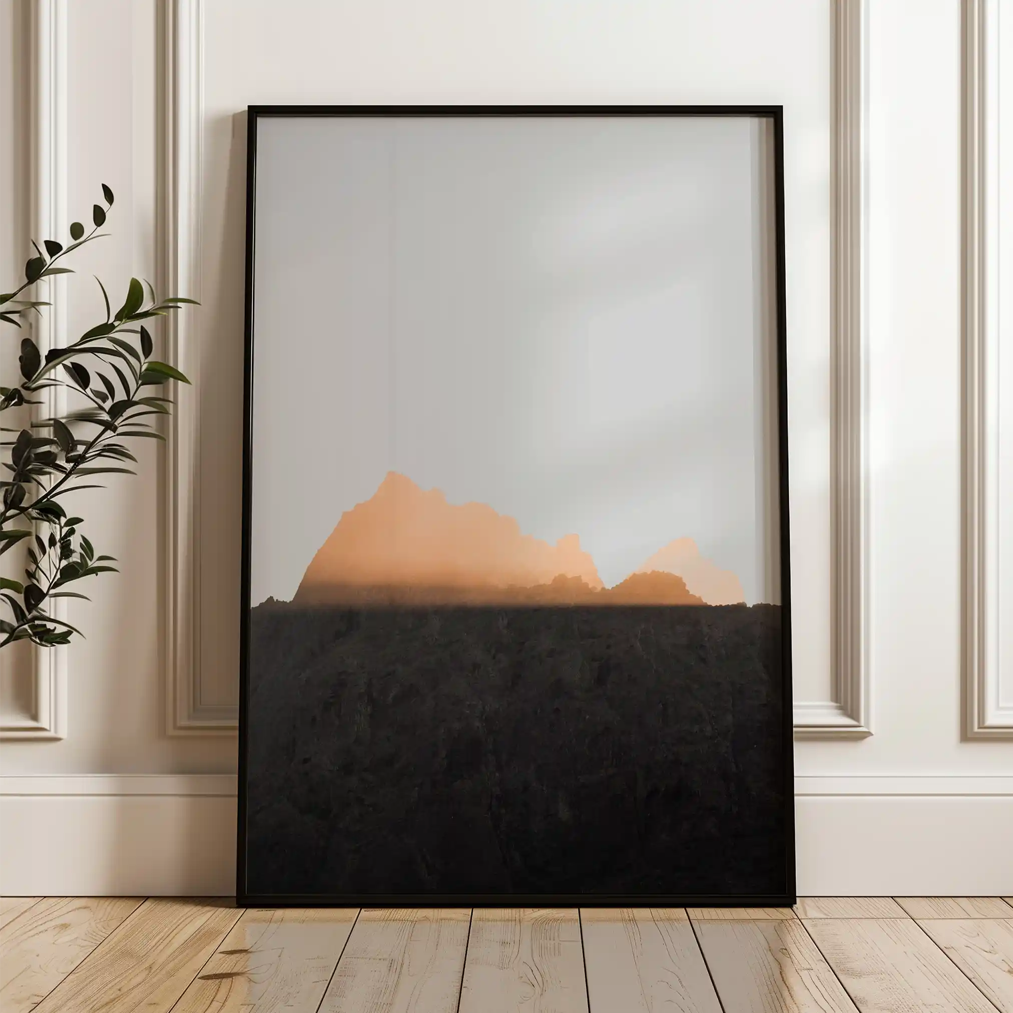 Landscape 061 Canvas Art 60 x 40 cm / Black