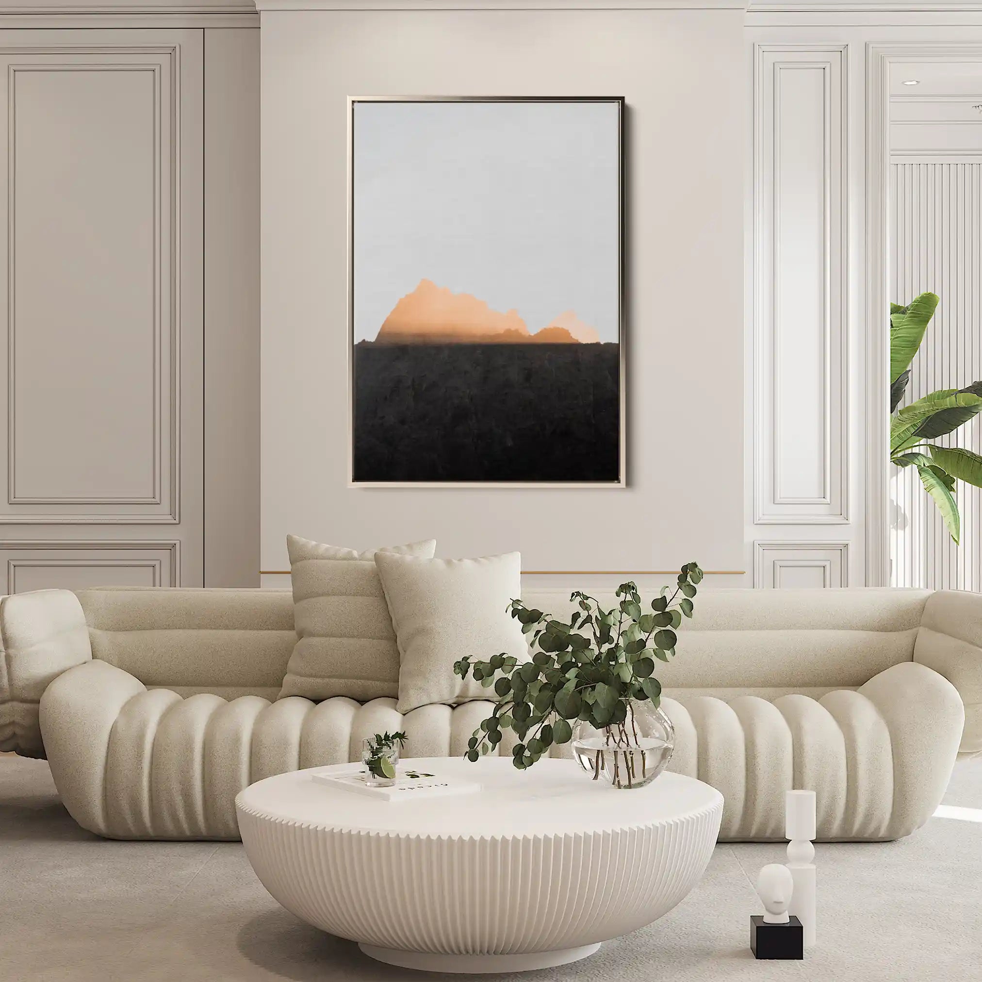 Landscape 061 Canvas Art 60 x 40 cm / Black