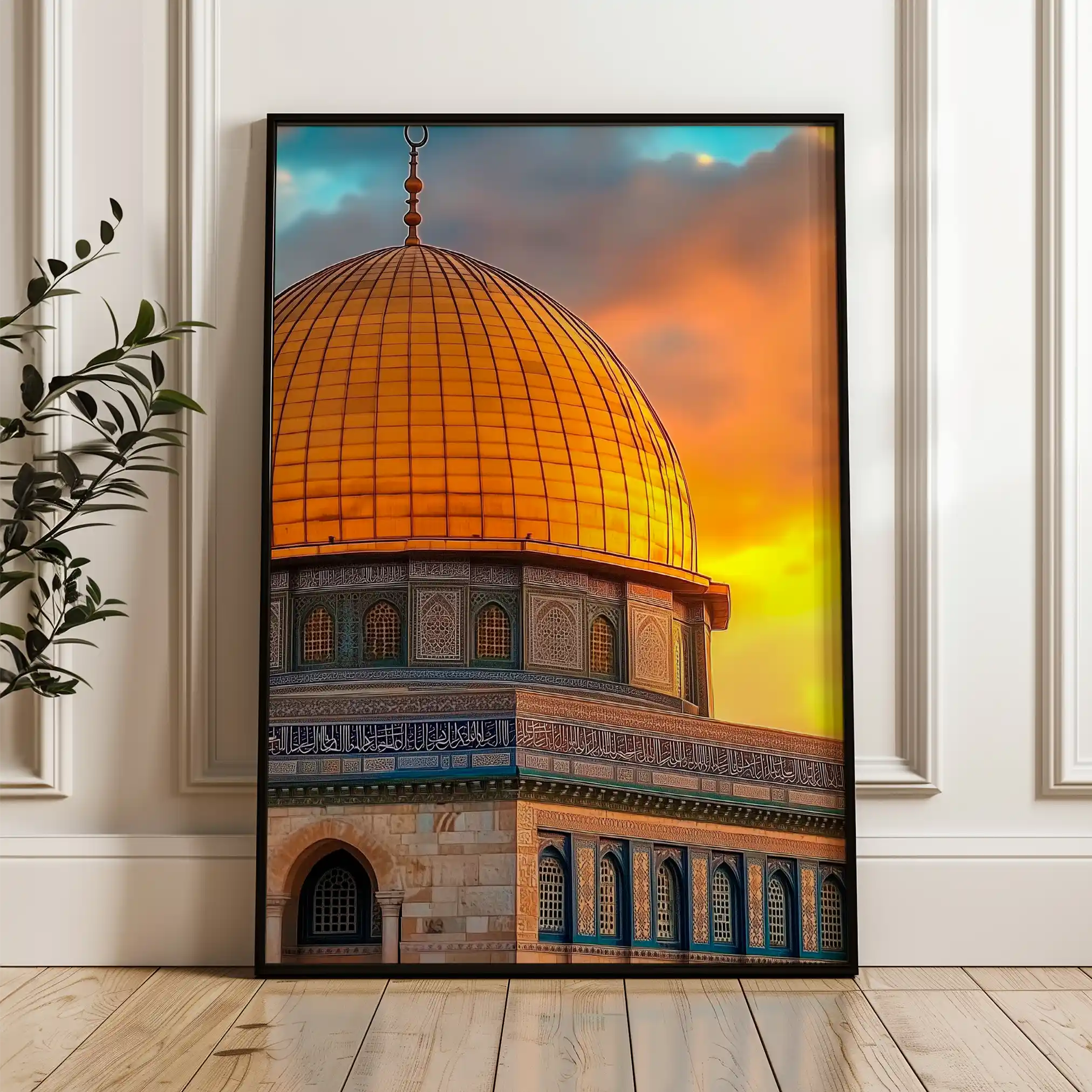 Palestine 061 Canvas Art 60 x 40 cm / Black