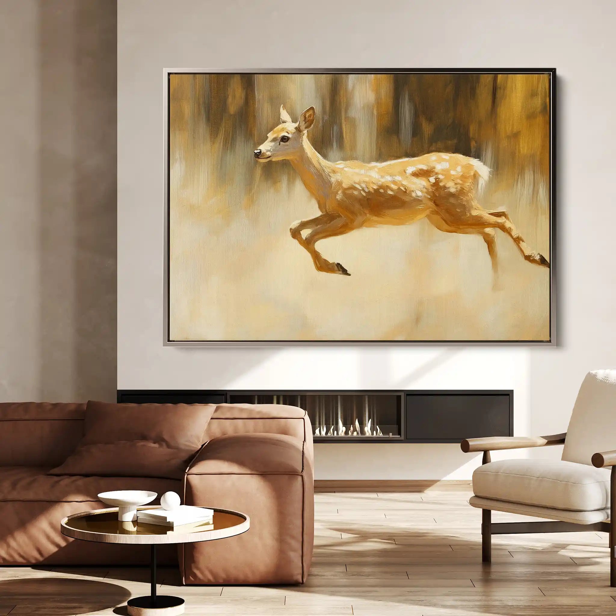 Animals 062 Canvas Art 60 x 40 cm / Black