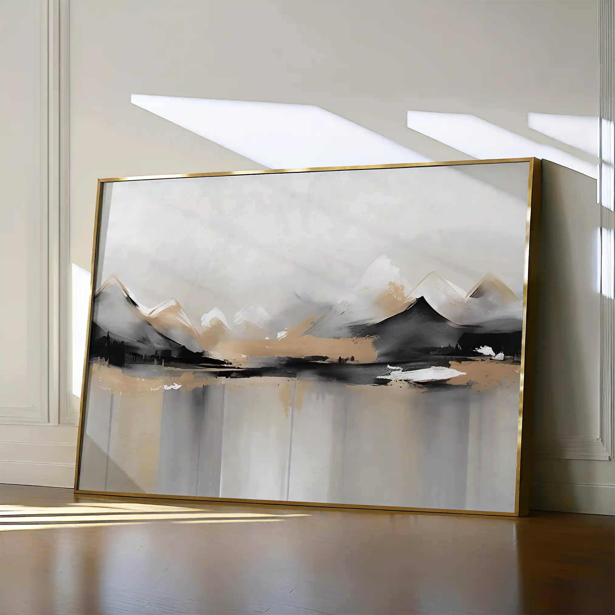 Landscape 062 Canvas Art 60 x 40 cm / Black