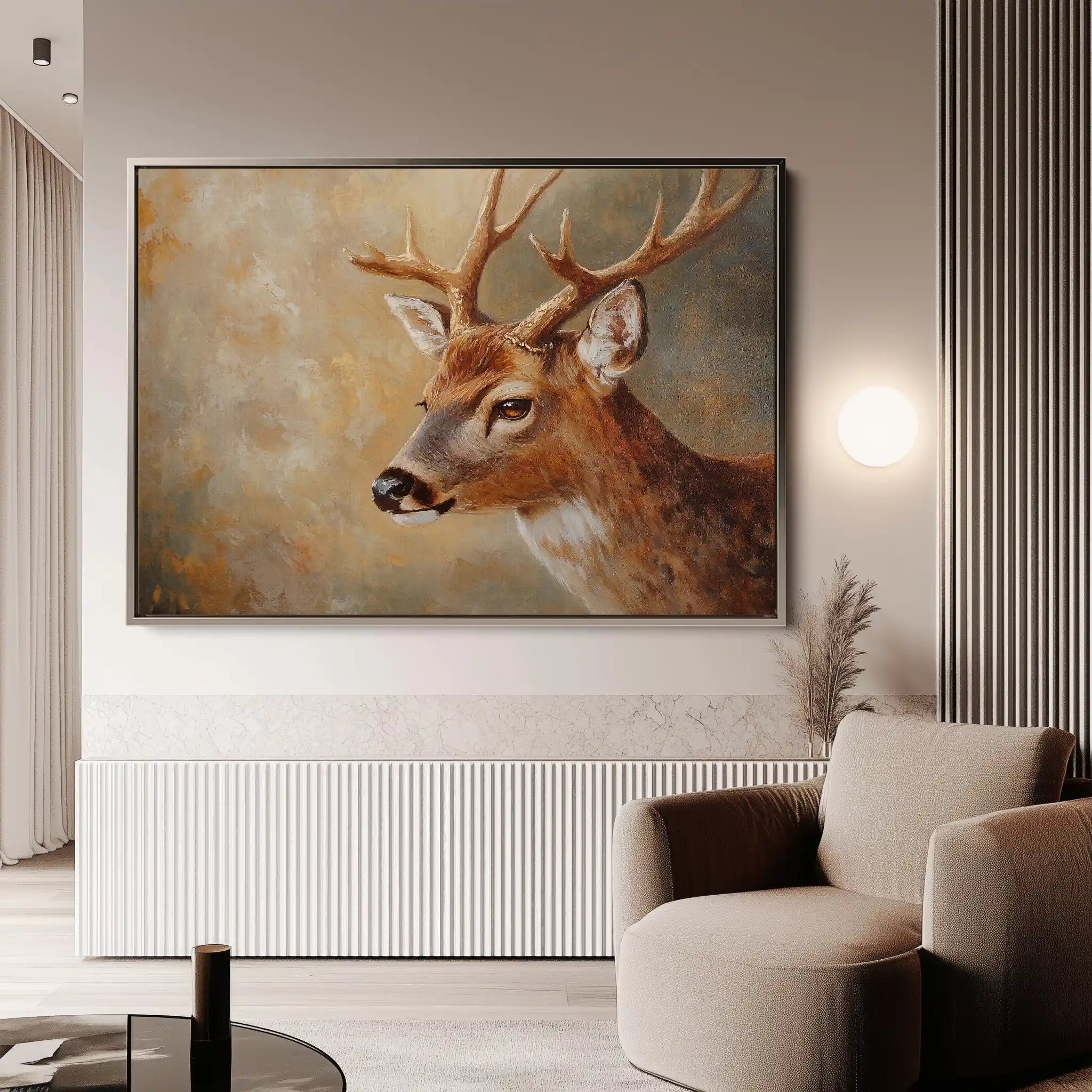 Animals 063 Canvas Art 60 x 40 cm / Black