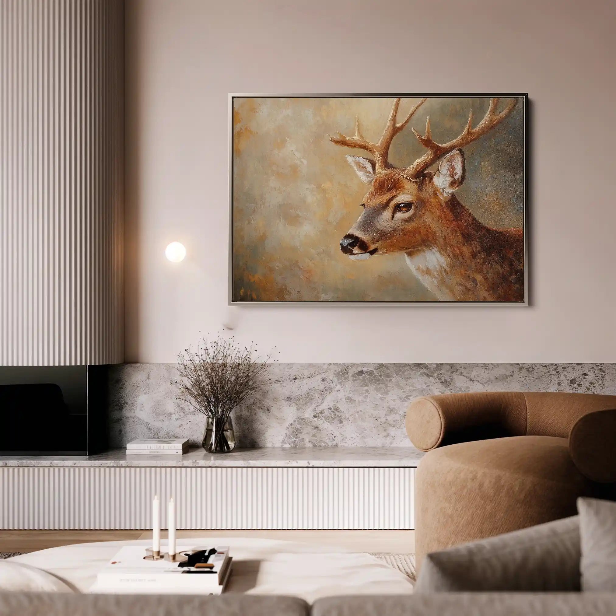 Animals 063 Canvas Art 60 x 40 cm / Black