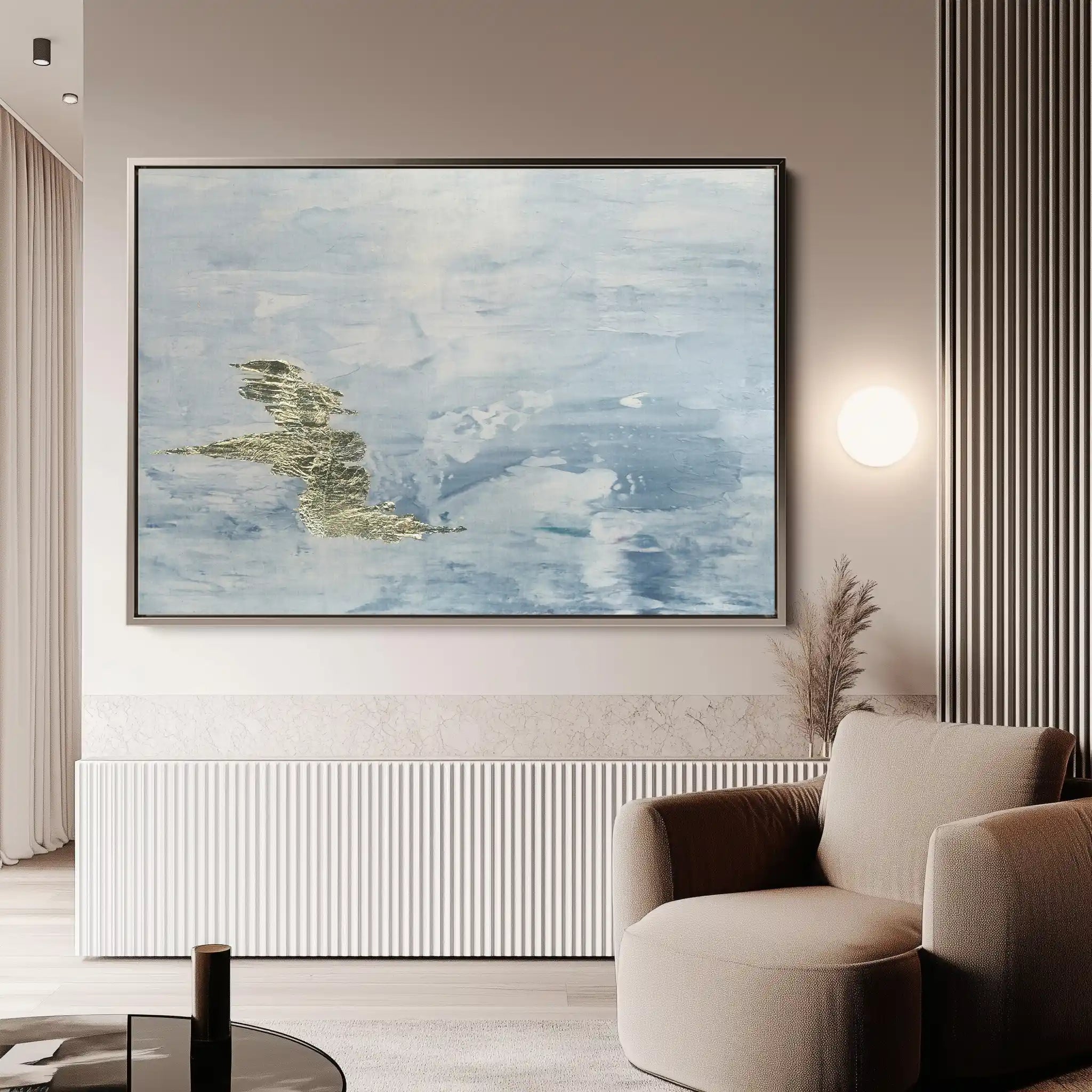 Abstract 063 Canvas Art 60 x 40 cm / Black