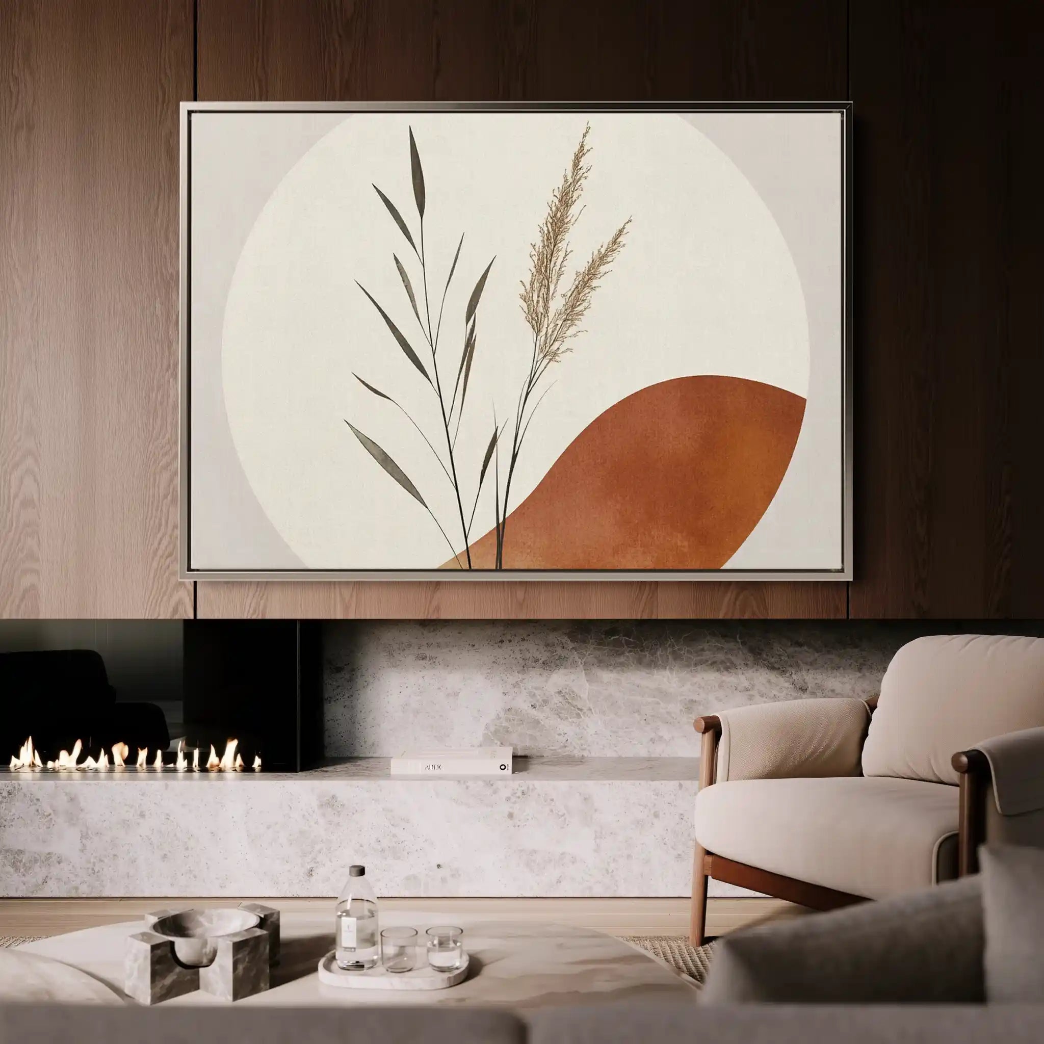 Boho 063 Canvas Art 60 x 40 cm / Black