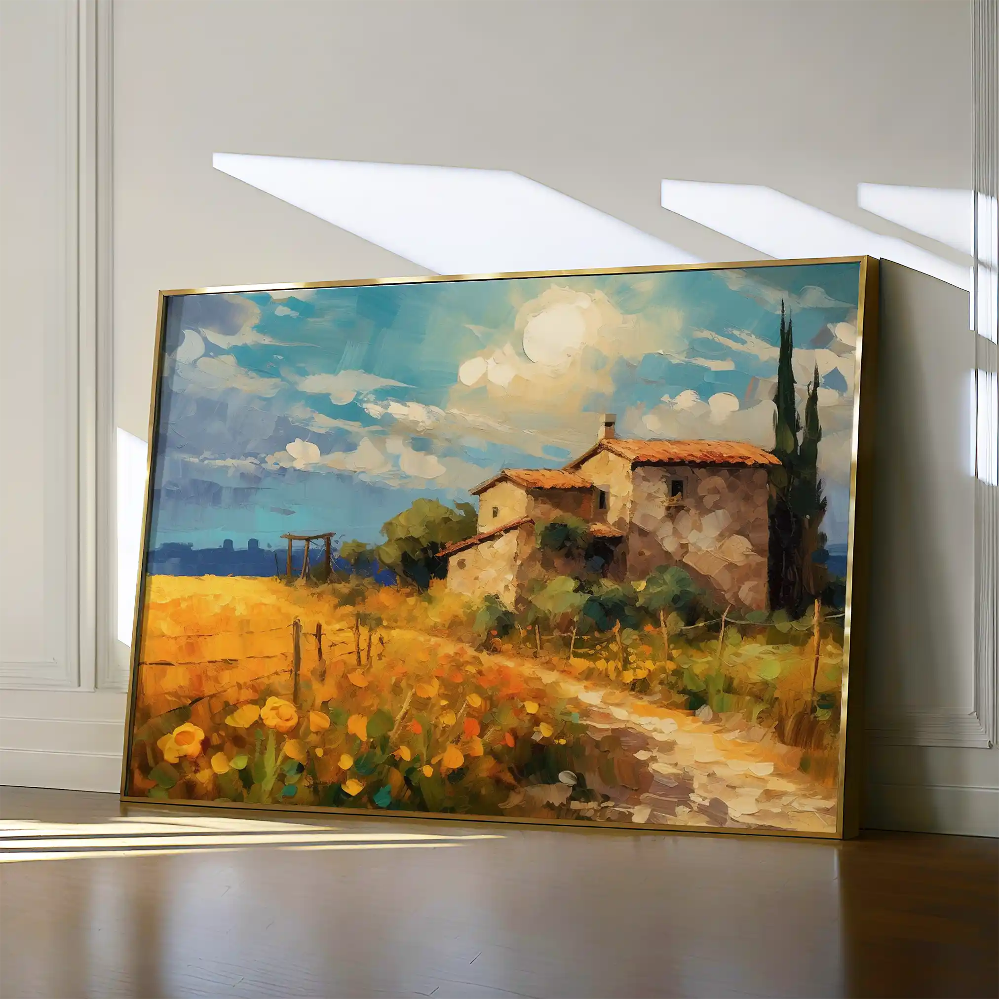 Landscape 063 Canvas Art 60 x 40 cm / Black