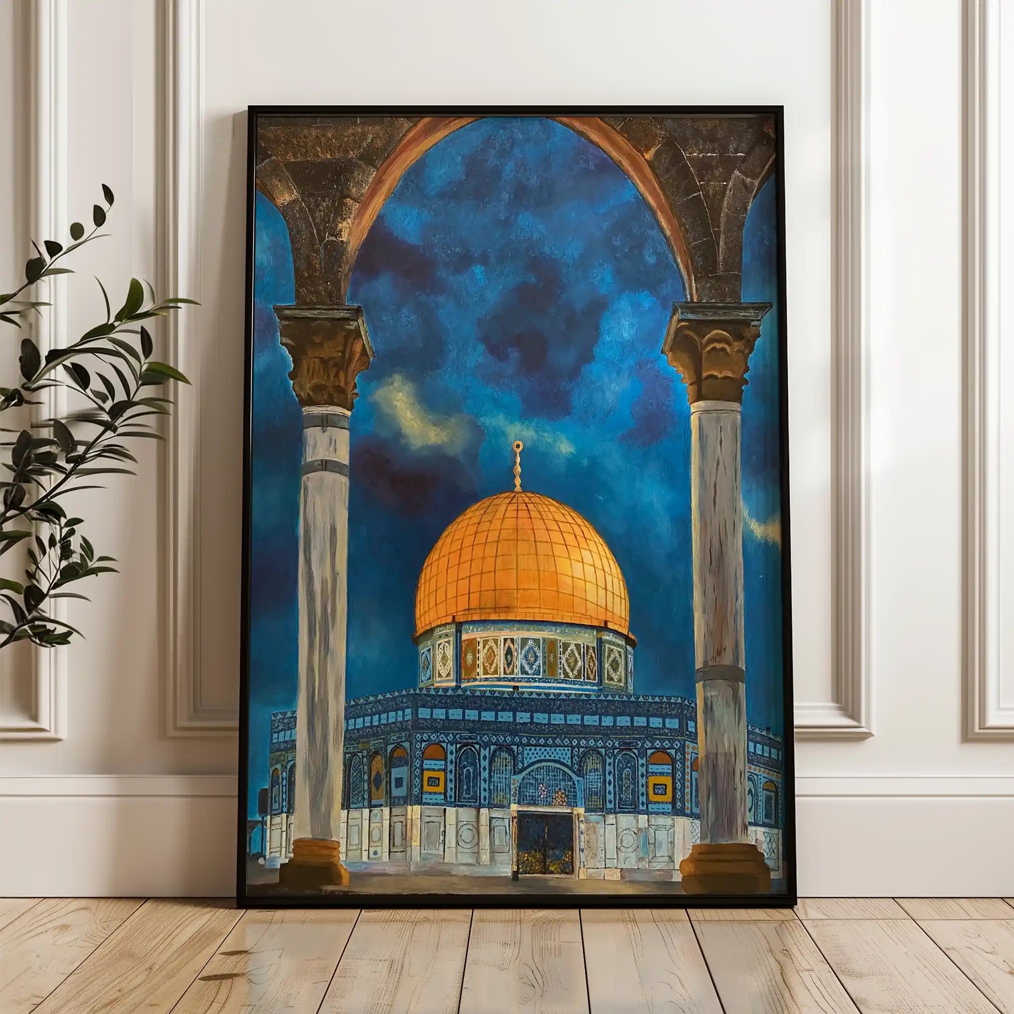 Palestine 063 Canvas Art 60 x 40 cm / Black