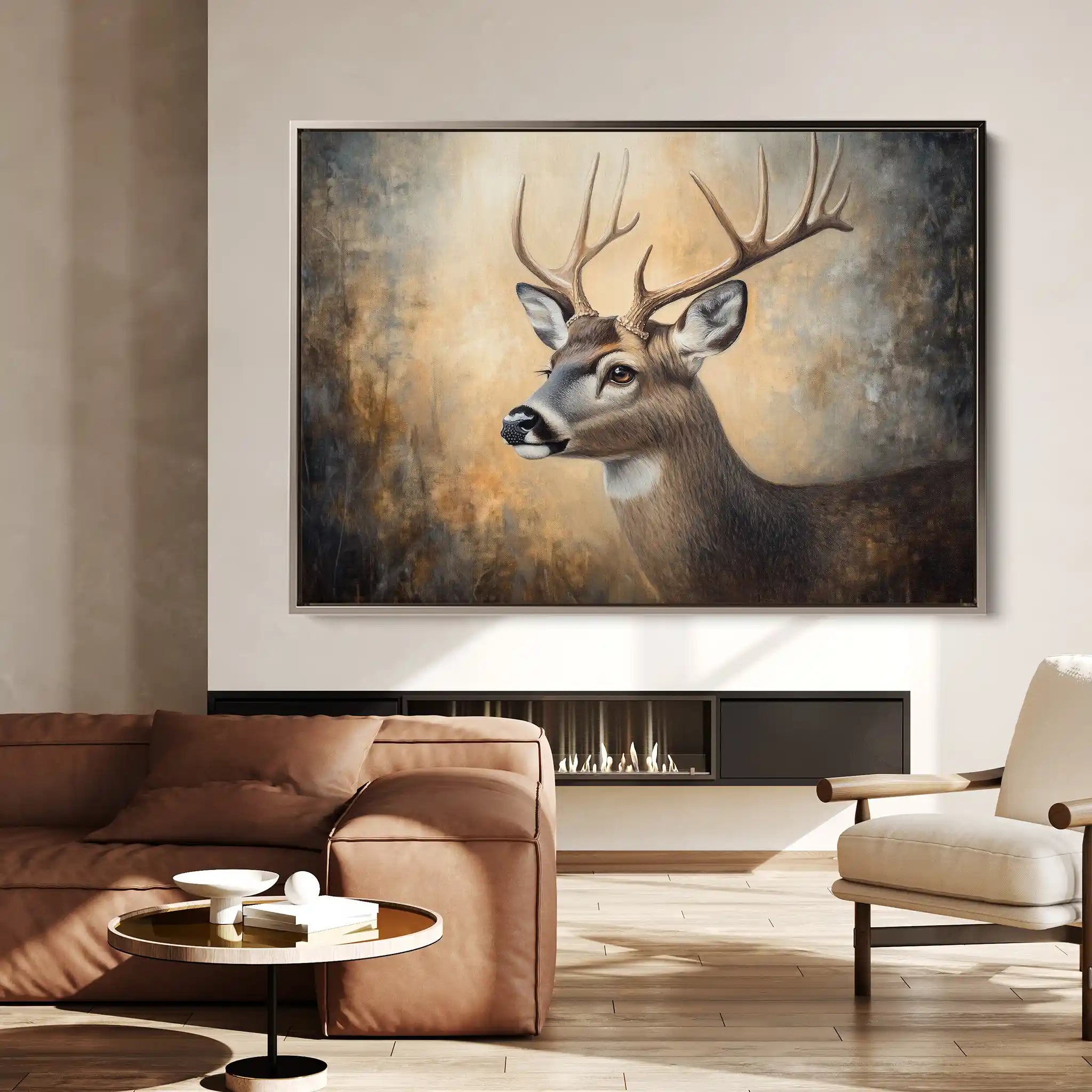 Animals 064 Canvas Art 60 x 40 cm / Black