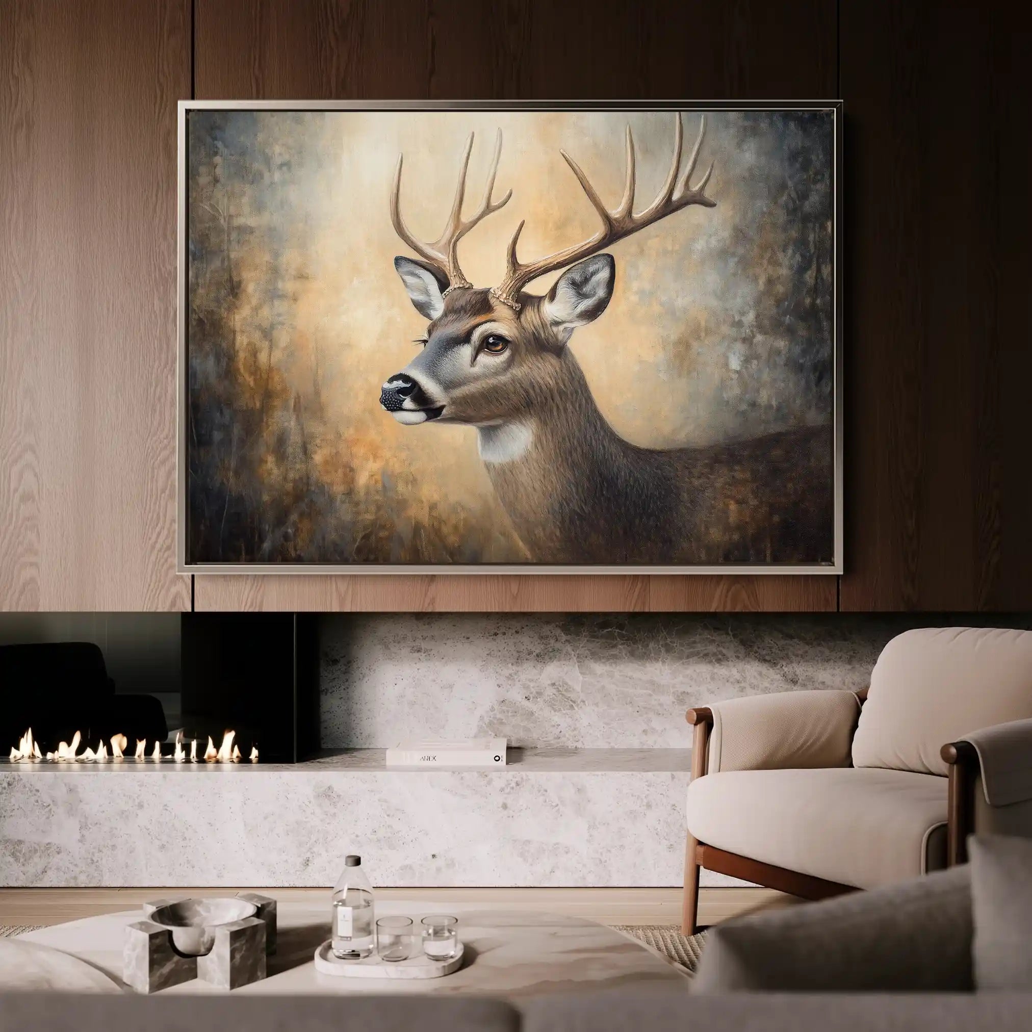 Animals 064 Canvas Art 60 x 40 cm / Black