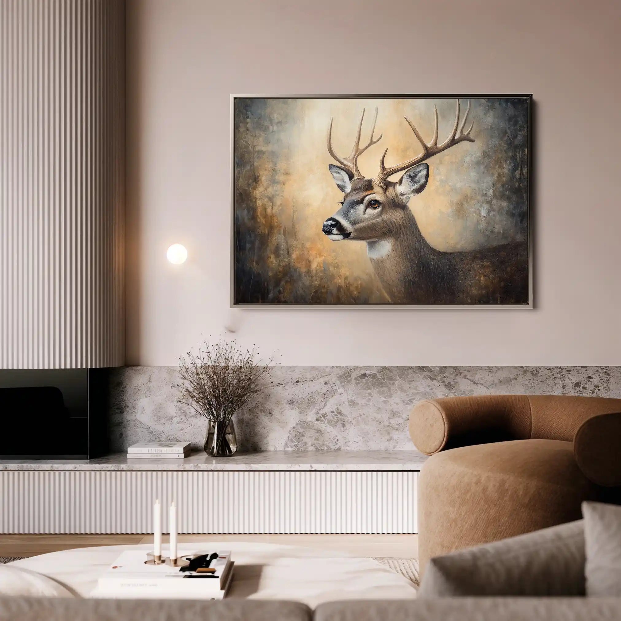 Animals 064 Canvas Art 60 x 40 cm / Black