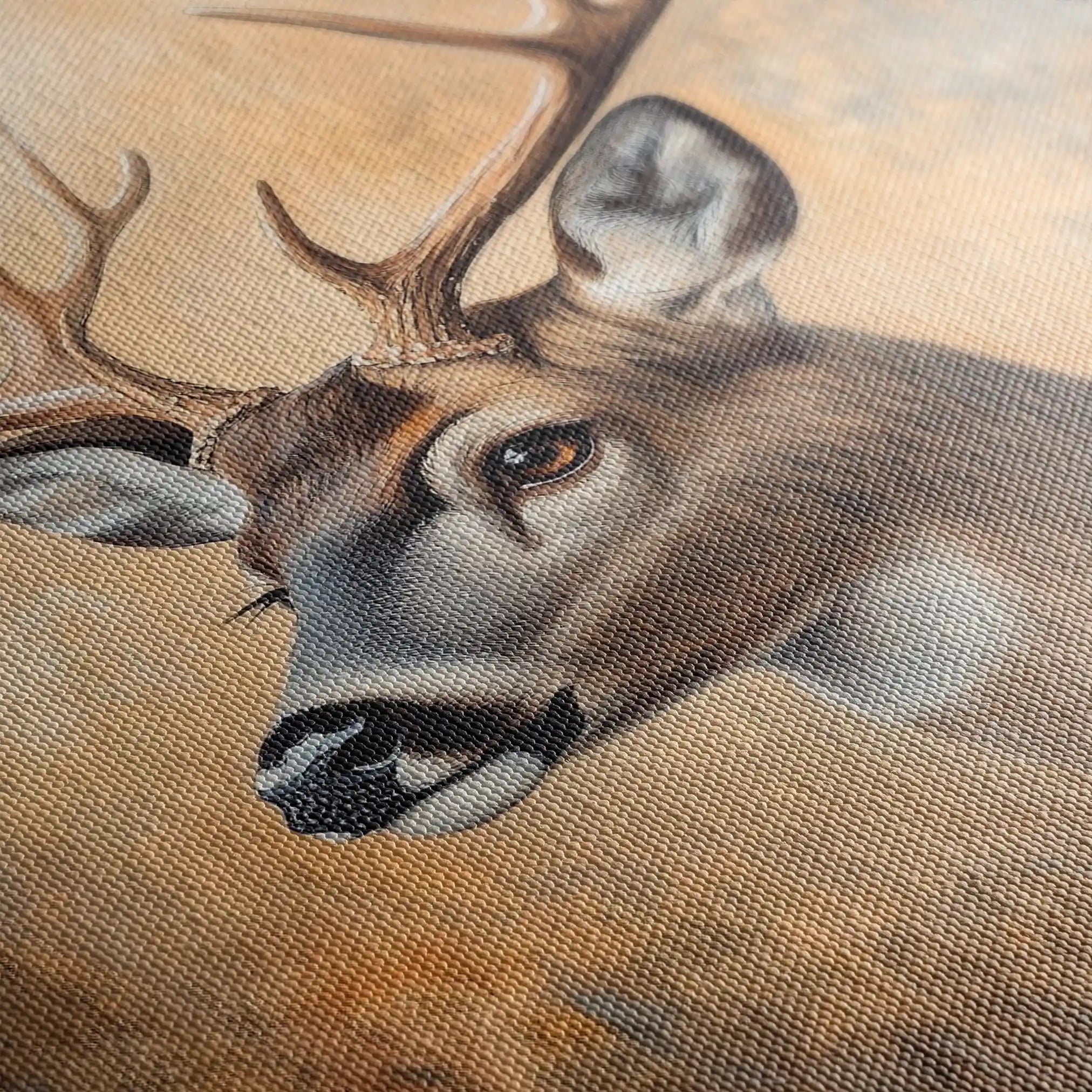 Animals 064 Canvas Art 60 x 40 cm / Black