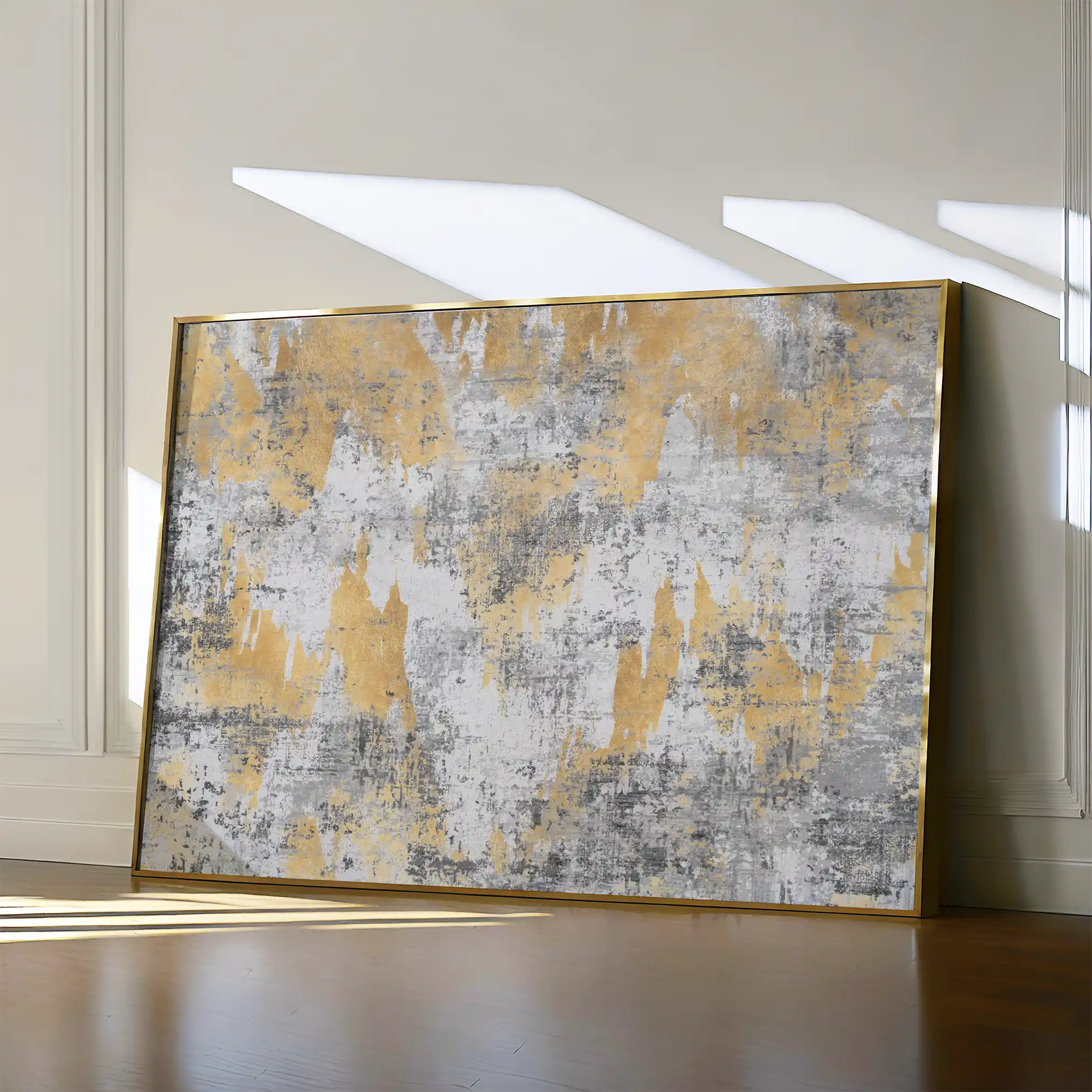 Abstract 064 Canvas Art 60 x 40 cm / Black