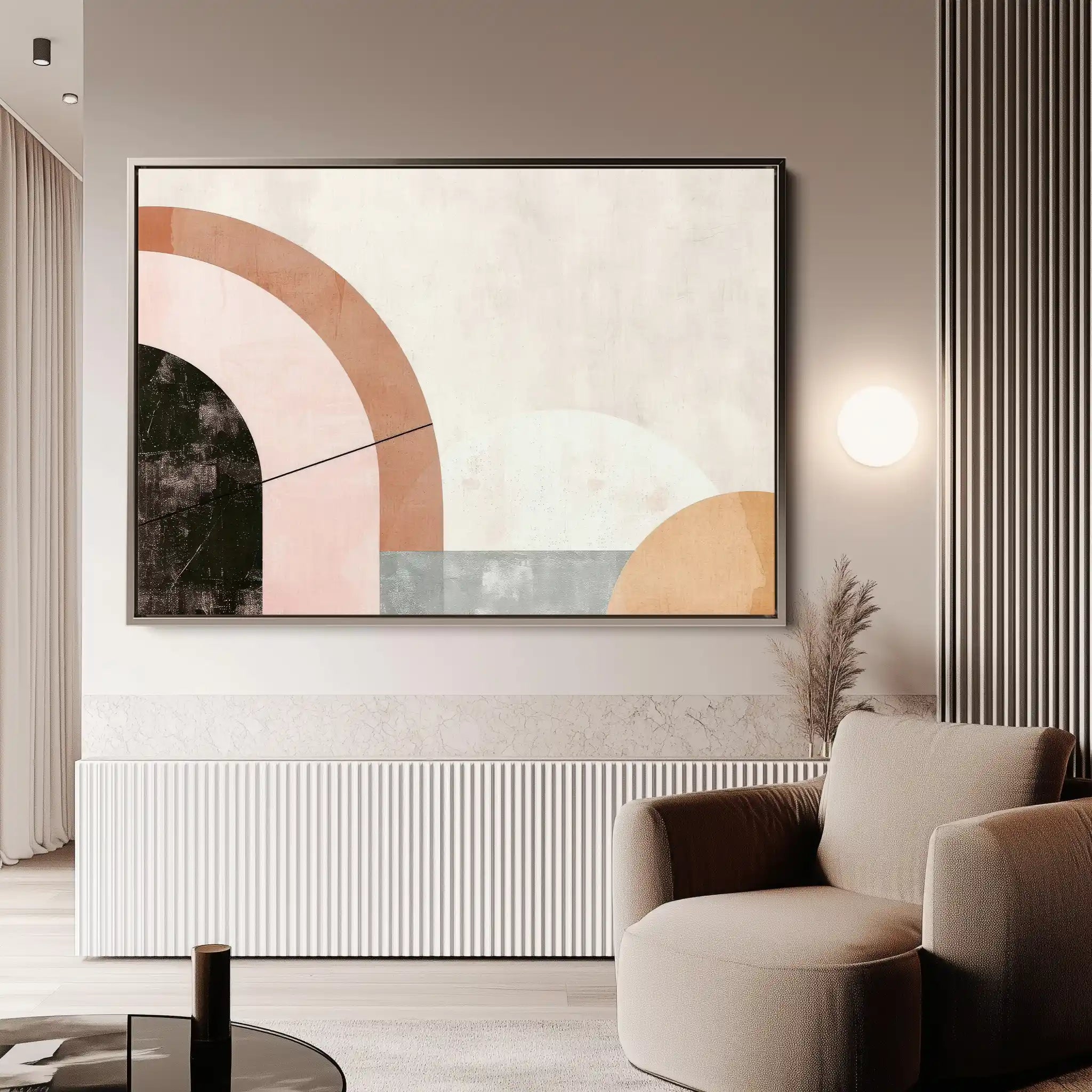 Boho 064 Canvas Art 60 x 40 cm / Black