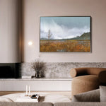Landscape 064 Canvas Art 60 x 40 cm / Black