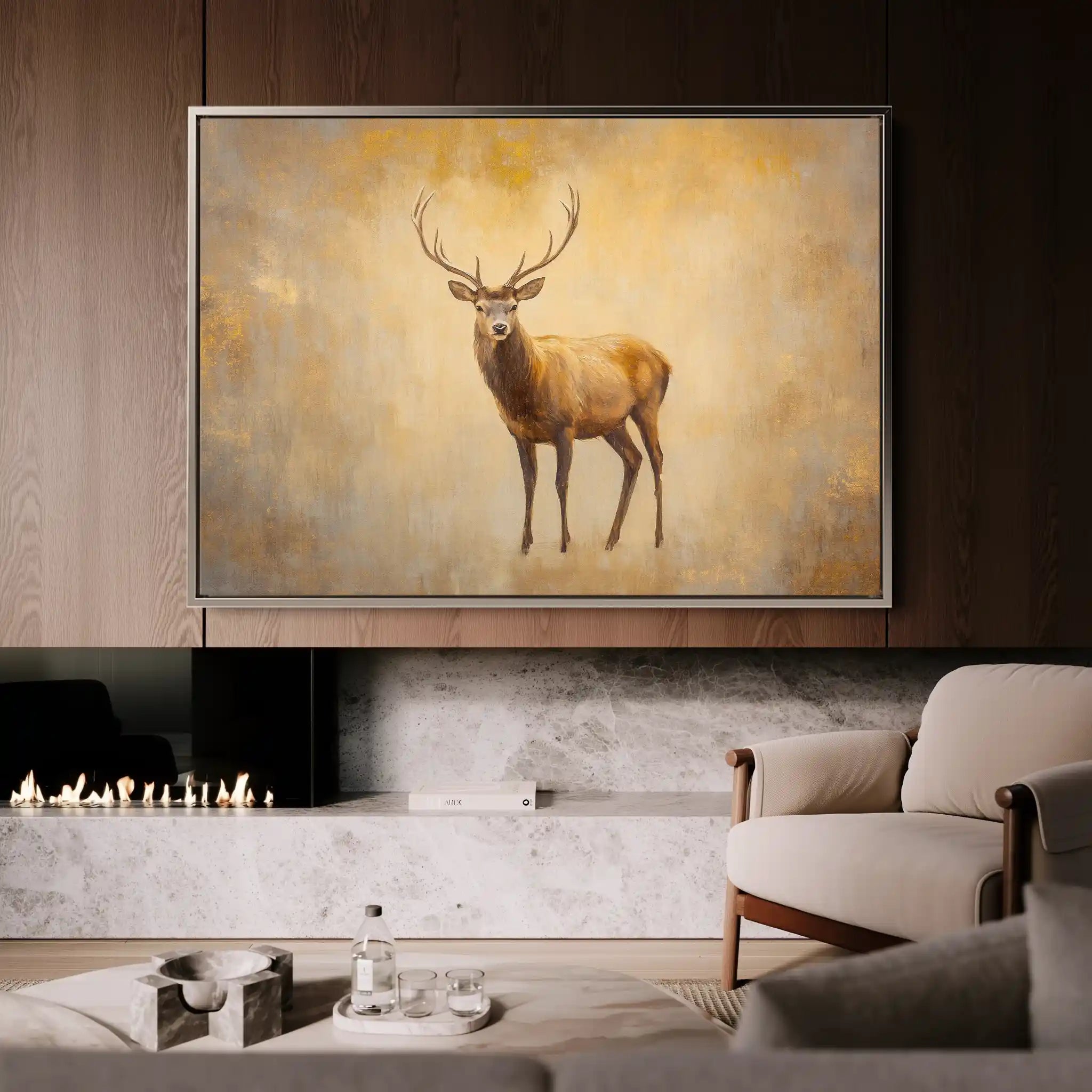 Animals 065 Canvas Art 60 x 40 cm / Black