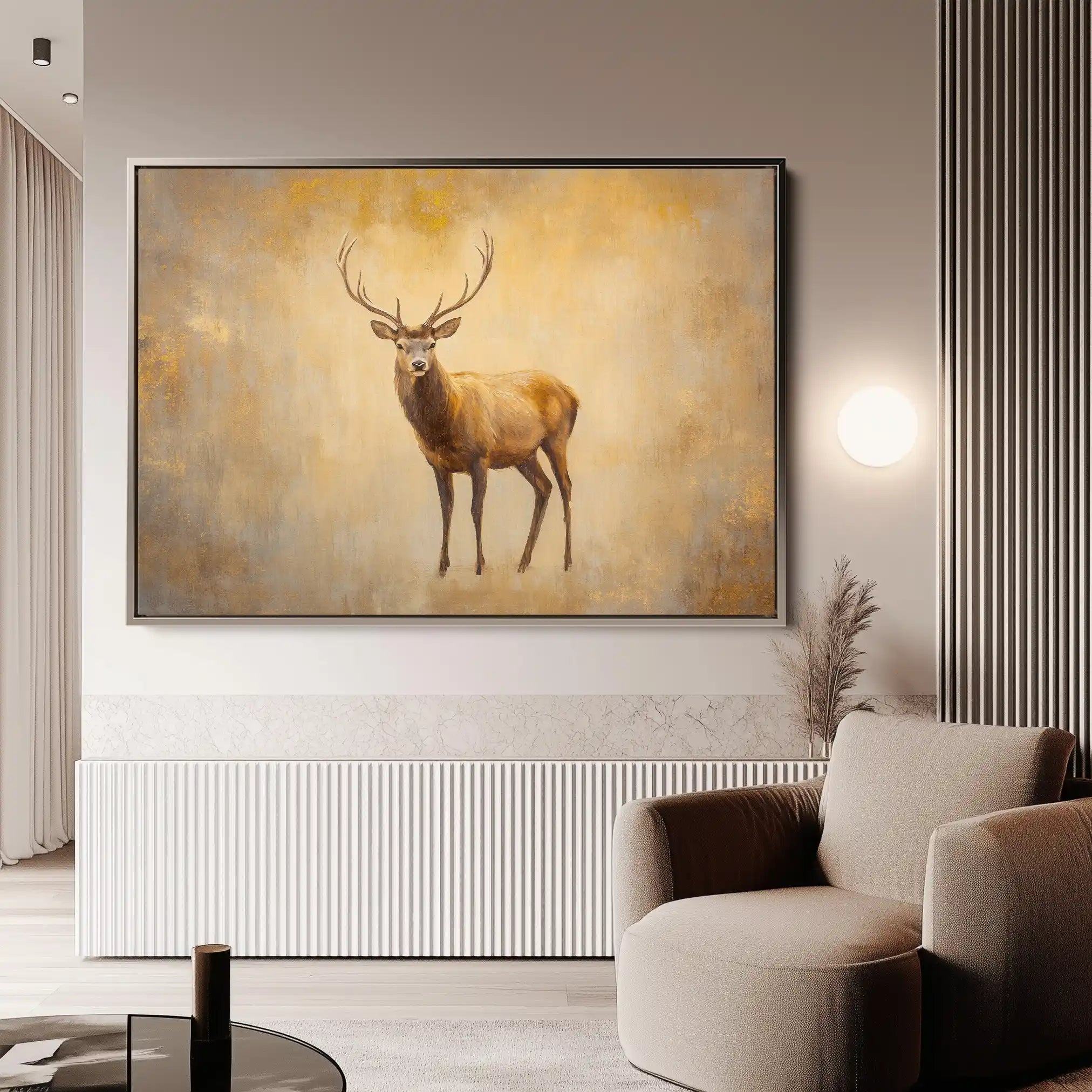 Animals 065 Canvas Art 60 x 40 cm / Black
