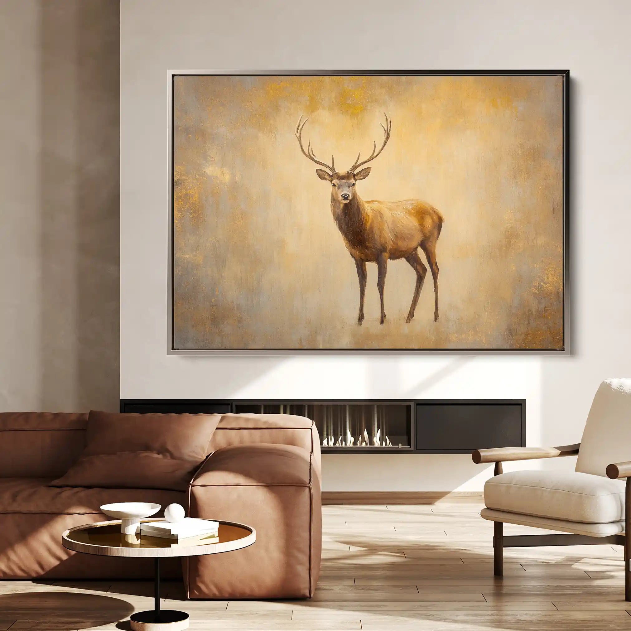 Animals 065 Canvas Art 60 x 40 cm / Black