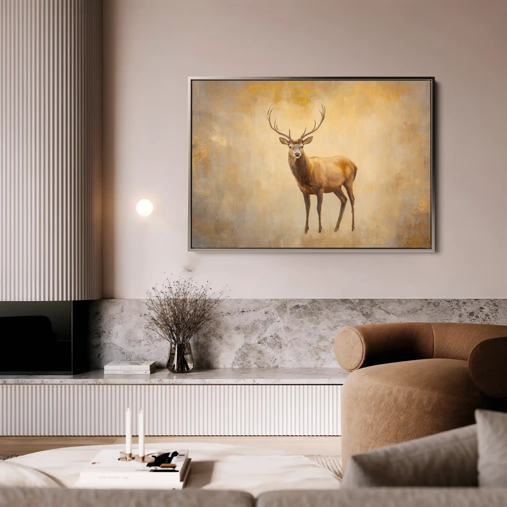 Animals 065 Canvas Art 60 x 40 cm / Black