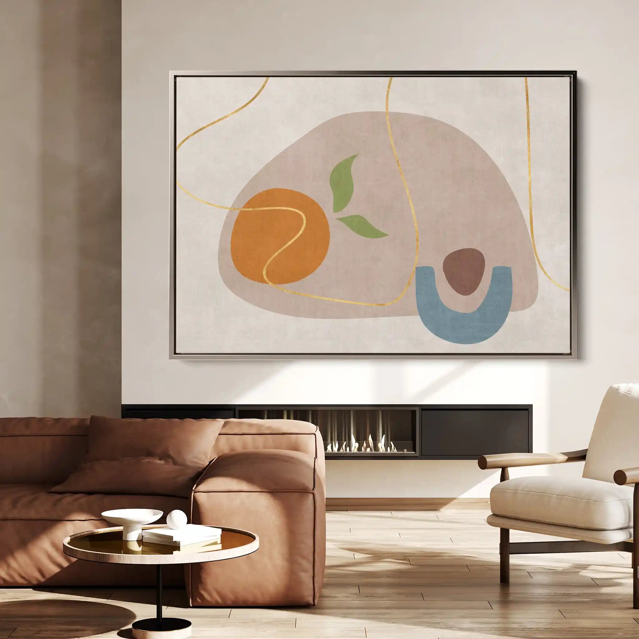 Boho 065 Canvas Art 60 x 40 cm / Black