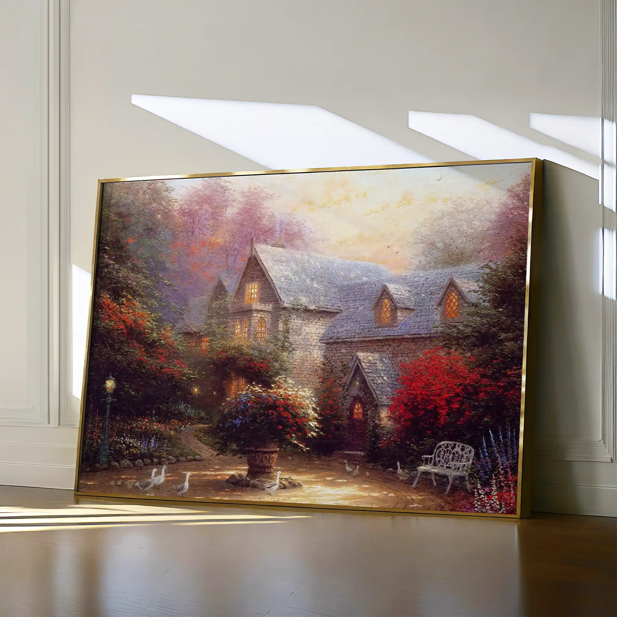 Landscape 065 Canvas Art 60 x 40 cm / Black