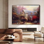 Landscape 065 Canvas Art 60 x 40 cm / Black