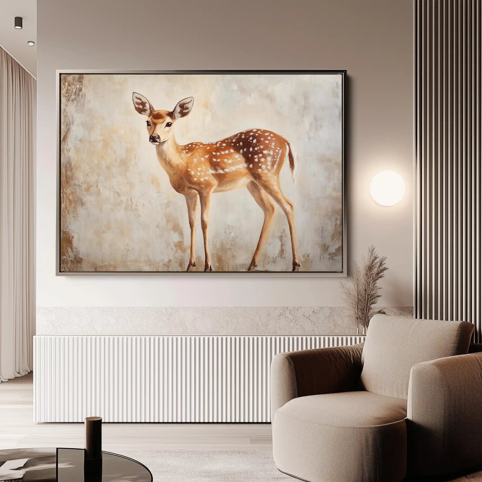 Animals 066 Canvas Art 60 x 40 cm / Black
