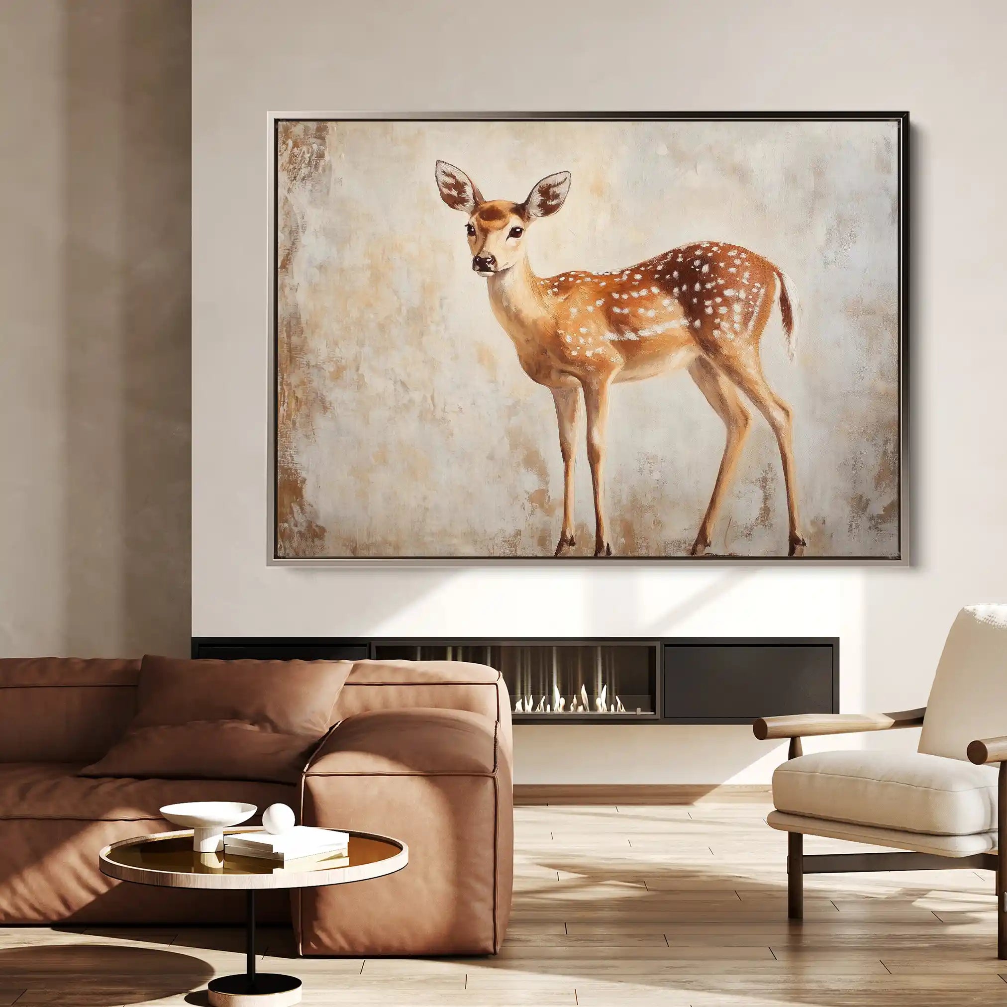 Animals 066 Canvas Art 60 x 40 cm / Black