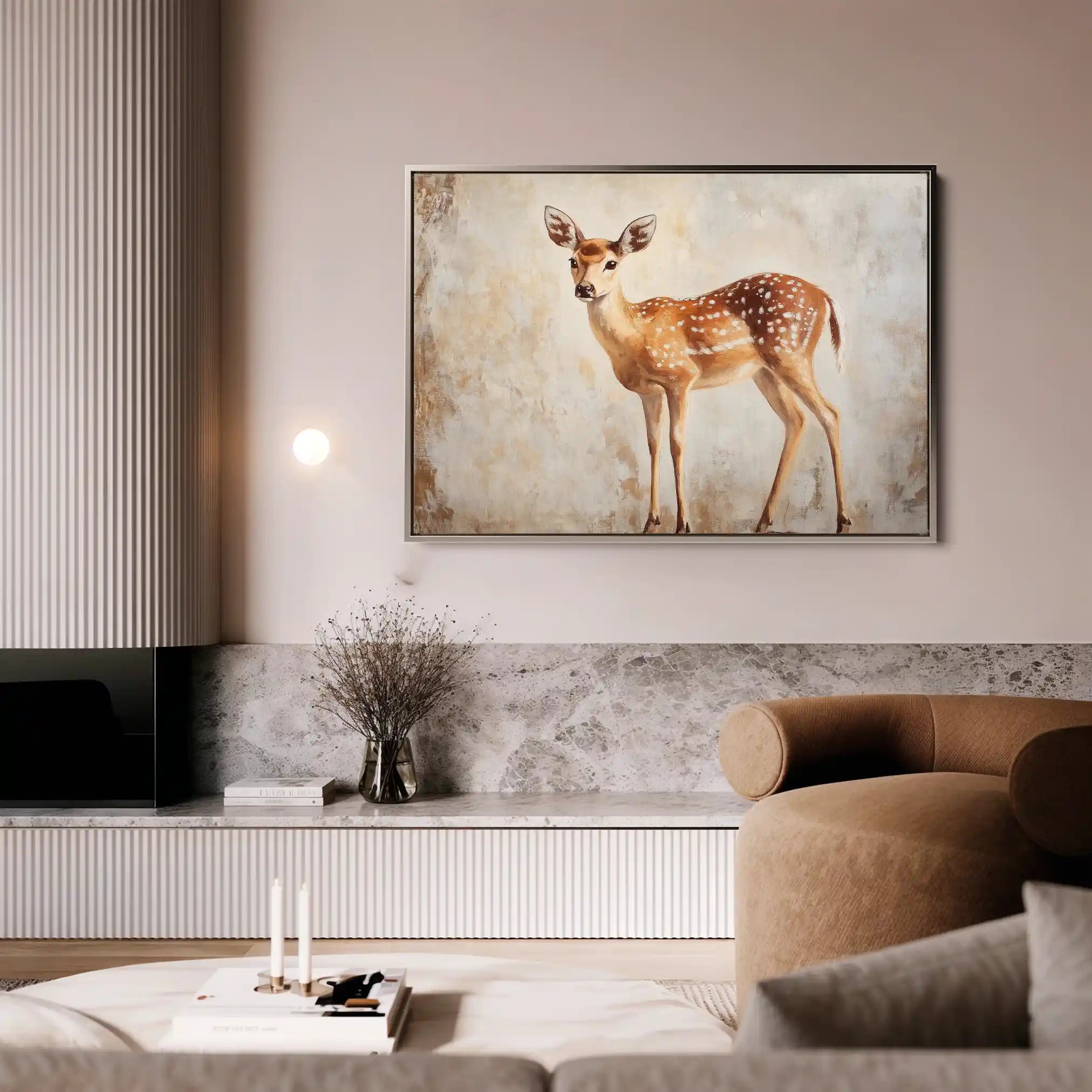 Animals 066 Canvas Art 60 x 40 cm / Black