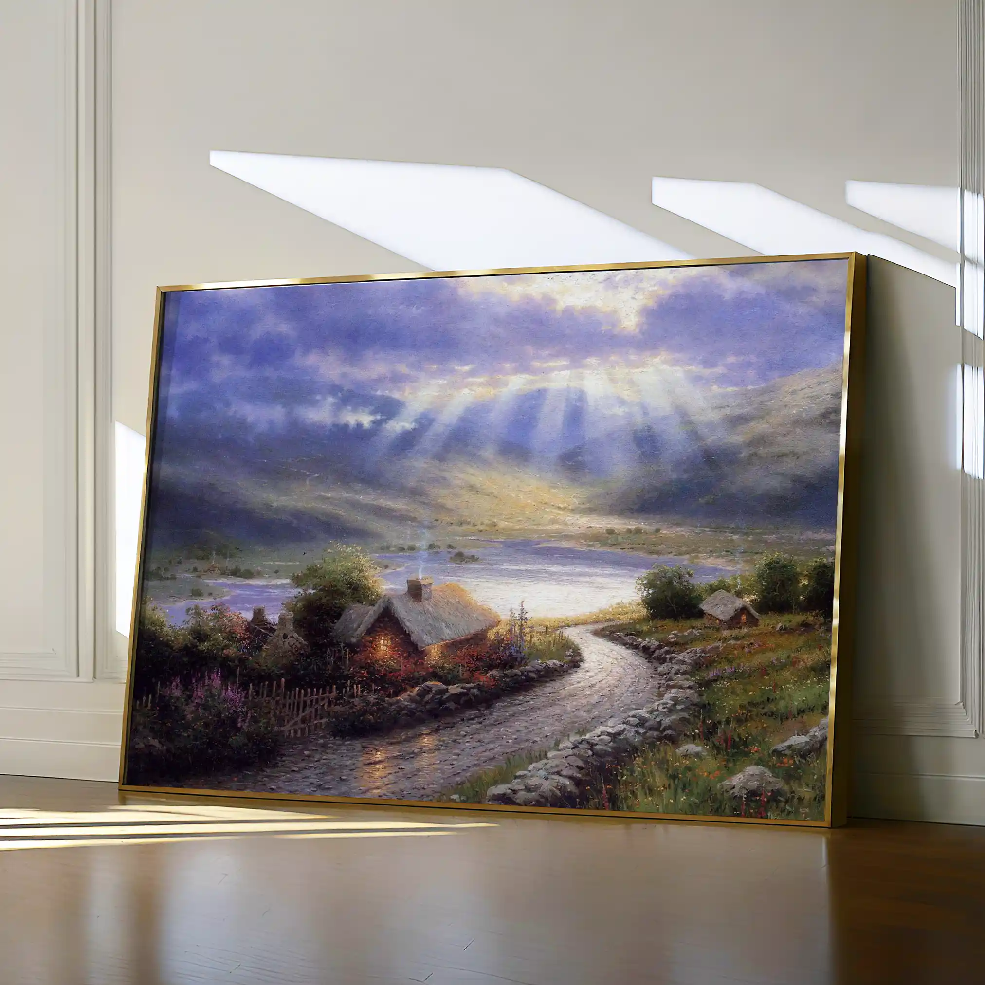 Landscape 066 Canvas Art 60 x 40 cm / Black