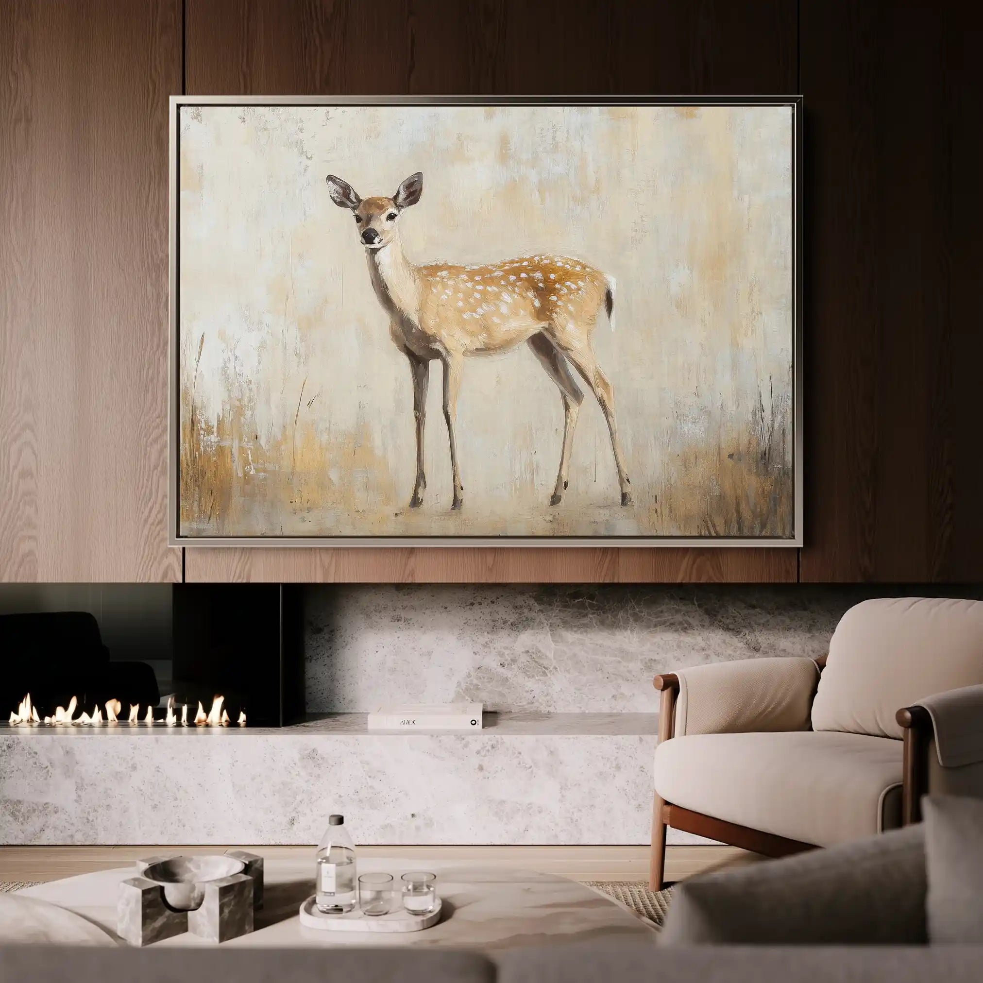 Animals 067 Canvas Art 60 x 40 cm / Black