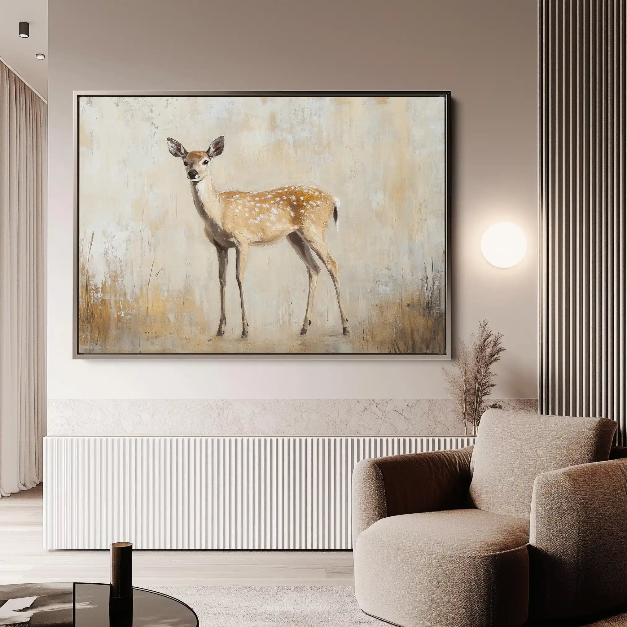 Animals 067 Canvas Art 60 x 40 cm / Black