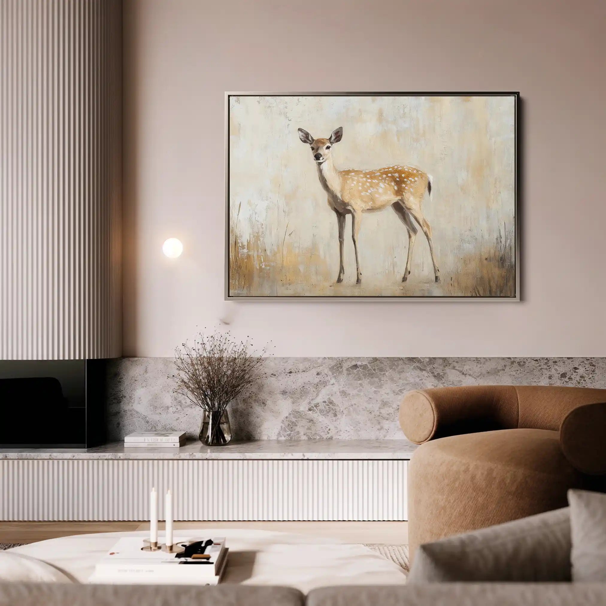 Animals 067 Canvas Art 60 x 40 cm / Black